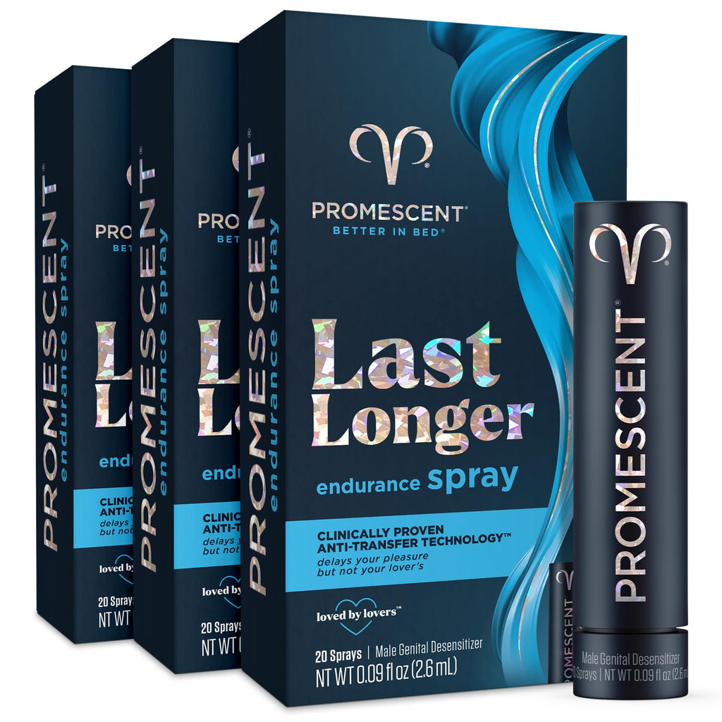 Promescent Prolonging Delay Spray for Men Unique Topical Lidocaine Formula for Better and Maximized Sensation and Climax (3 Travel Size Pack) - Size 2.6 ml Promescent Au supplements