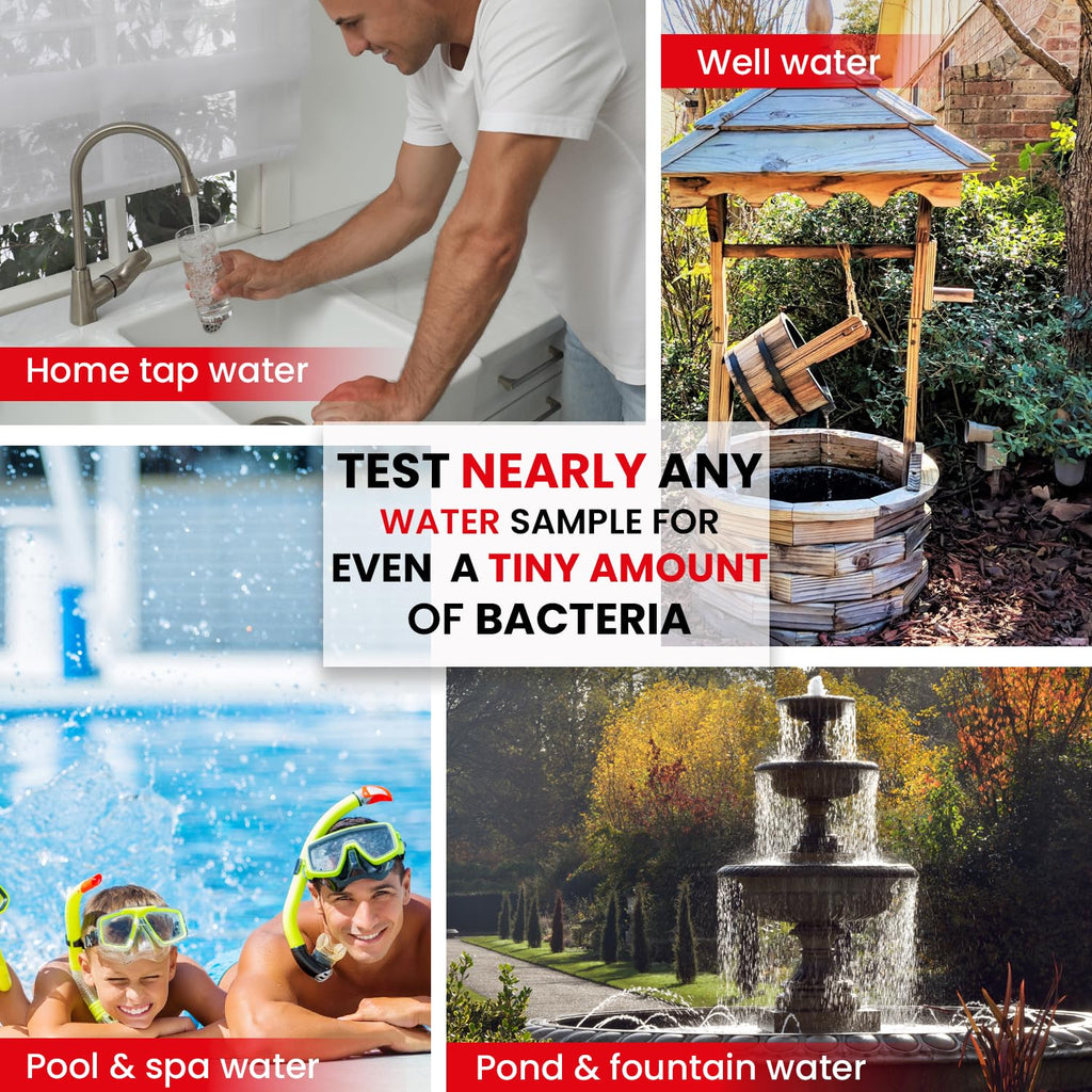 Bacteria Water Test Kit – Coliform, E. coli & Salmonella Detection for Well & Tap Water | Rapid Home Drinking Water Screening Kit with Lab-Quality Results | Leaping Lynx Leaping Lynx Au supplements