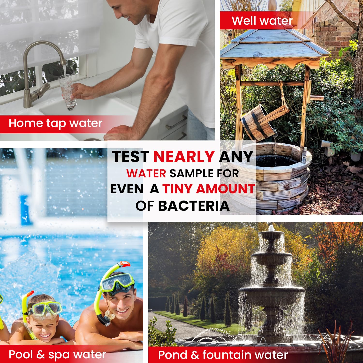 Bacteria Water Test Kit – Coliform, E. coli & Salmonella Detection for Well & Tap Water | Rapid Home Drinking Water Screening Kit with Lab-Quality Results | Leaping Lynx Leaping Lynx Au supplements