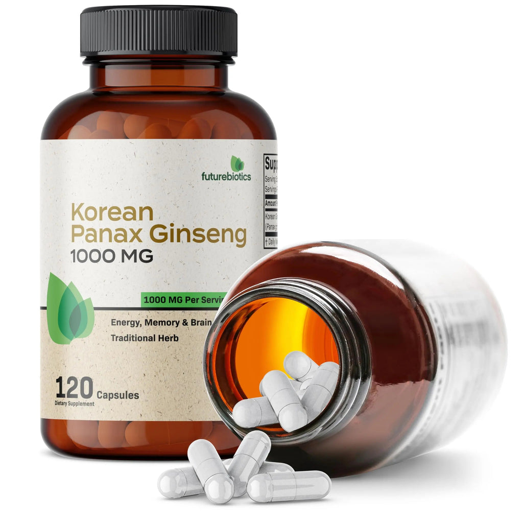 Futurebiotics Korean Panax Ginseng 1000 MG Per Serving Energy, Memory & Brain Health Futurebiotics Au supplements