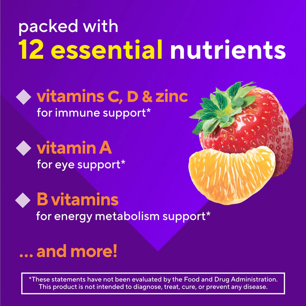 Vitafusion Multi+ Immune Support* – 2-in-1 Benefits & Flavors – Adult Gummy Vitamins with Vitamin C, Zinc Vitafusion Au supplements
