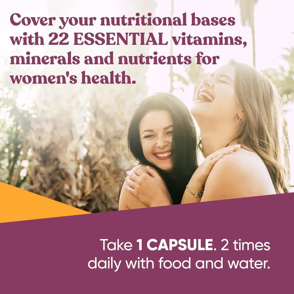 Next Gen Multivitamin for Women – 22 Optimized Vitamins for Immunity, Beauty, Brain, Energy, Bones and Heart – Vitamin C, D, E, K, Iron, B6 and DHA Eu Natural Au supplements