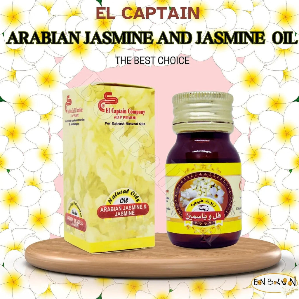 1 Pack Pure & Natural Jasmine Oil Cold Pressed El Captain Elcaptain Natural Concentrated Crude bonballoon Au supplements