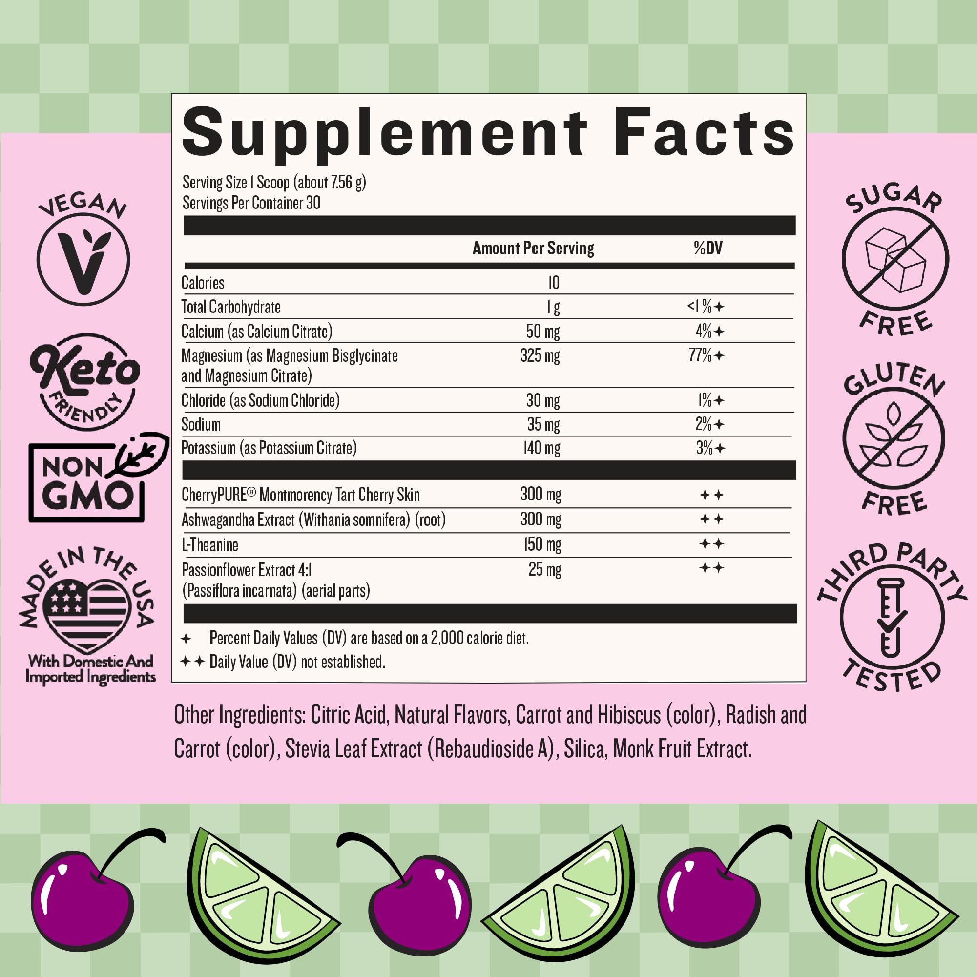 Legendairy Milk She’s Sleepy™ – Cherry Limeade – Nightly Sleep Aid, Sugar Free Drink Mix with Magnesium Glycinate & Ashwagandha