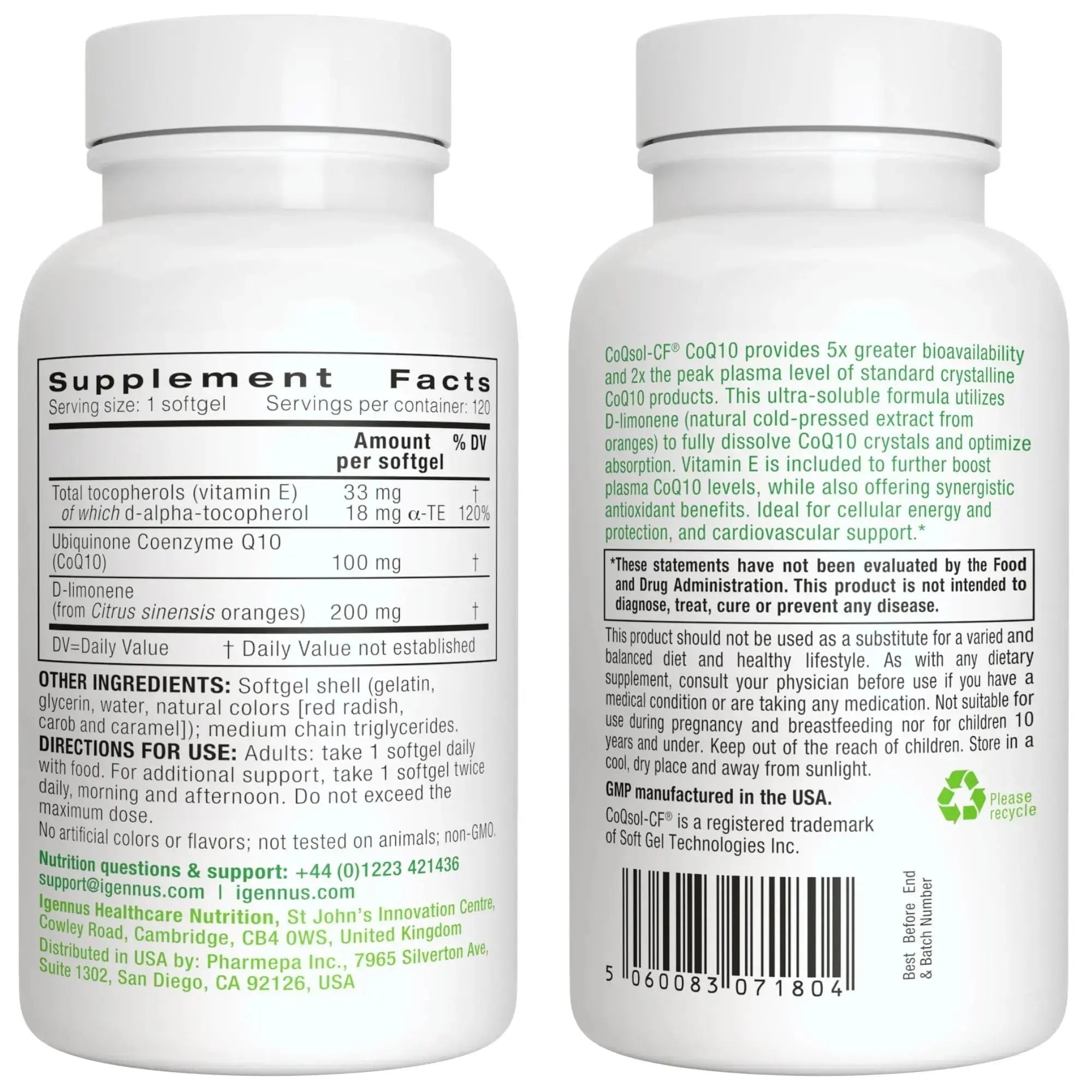 Multivitamin & Minerals for Women + High Absorption CoQ10 100mg 120 Softgels Energy Bundle, Sustained Release Advanced Multivitamin Igennus Healthcare Nutrition Au supplements