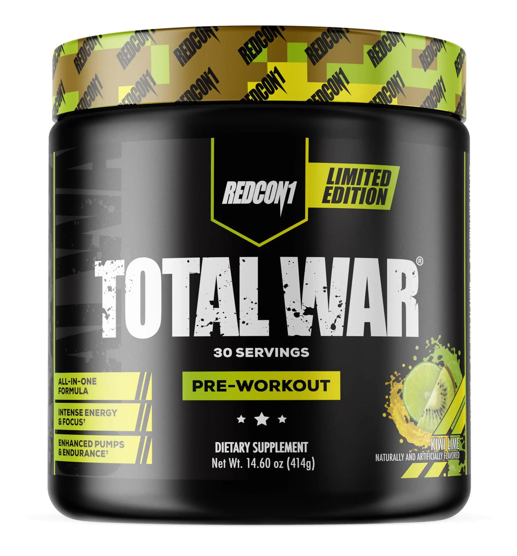REDCON1 Total War Pre Workout Powder, Kiwi Lime - Beta Alanine + Citrulline Malate Keto REDCON1 Au supplements