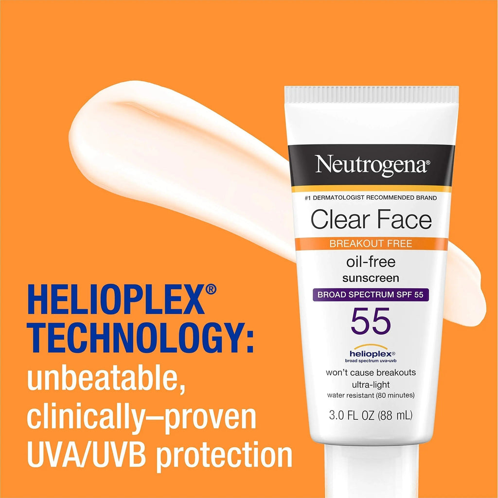Neutrogena Clear Face Liquid Lotion Sunscreen for Acne-Prone Skin Neutrogena Au supplements