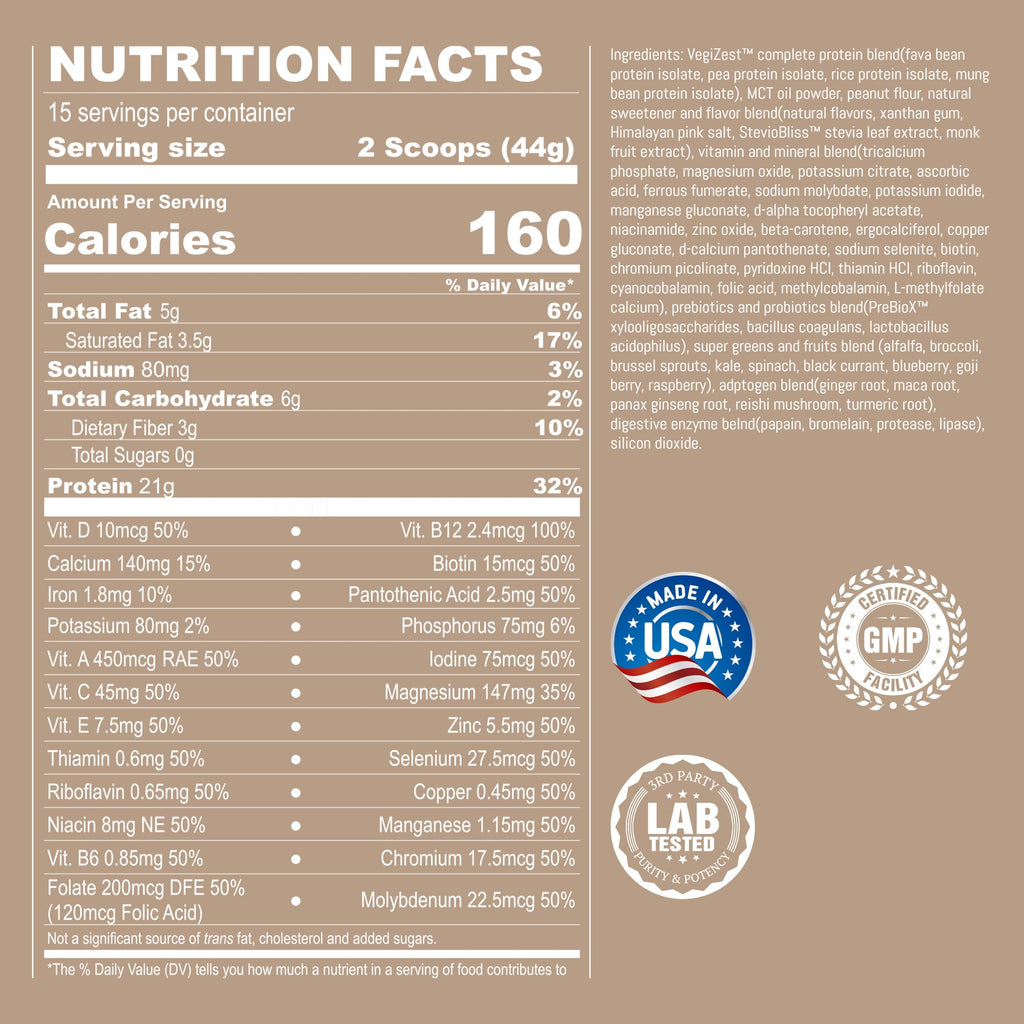 UpNourish Peanut Butter Vegan Protein Powder 54 Superfoods Powder,1.5 Billion CFU Probiotics 21g Plant Based Protein,No Sugar No Dairy No GMO Dairy Free,Meal Replacement Shake Keto-Friendly Low-Carb Diet,15 Servings UpNourish Au supplements