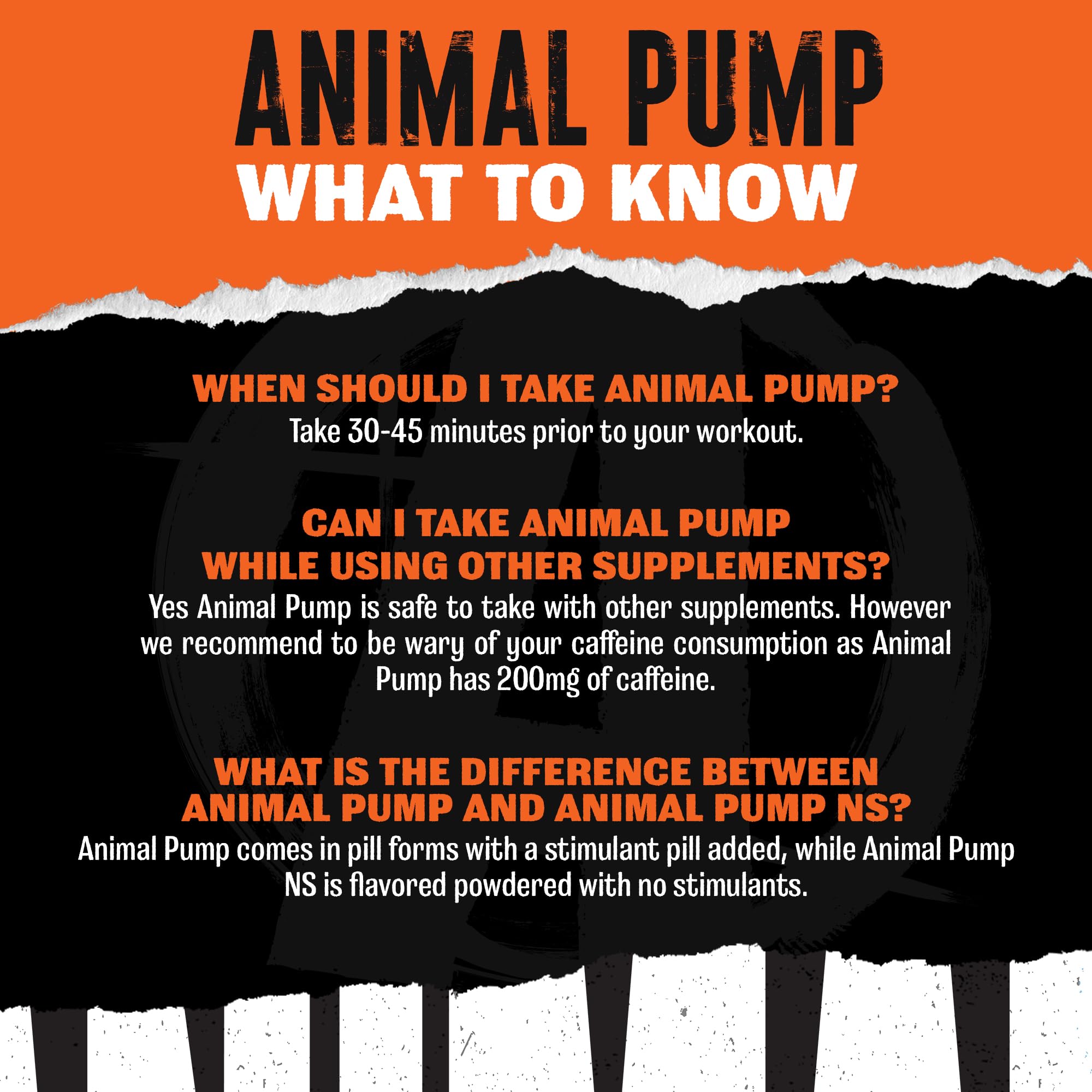 Animal Pump Pre-Workout Supplement – for Energy, Focus and Muscle Volumizing, with Nitric Oxide Boosters Including Stims and Nootropics, Creatine,