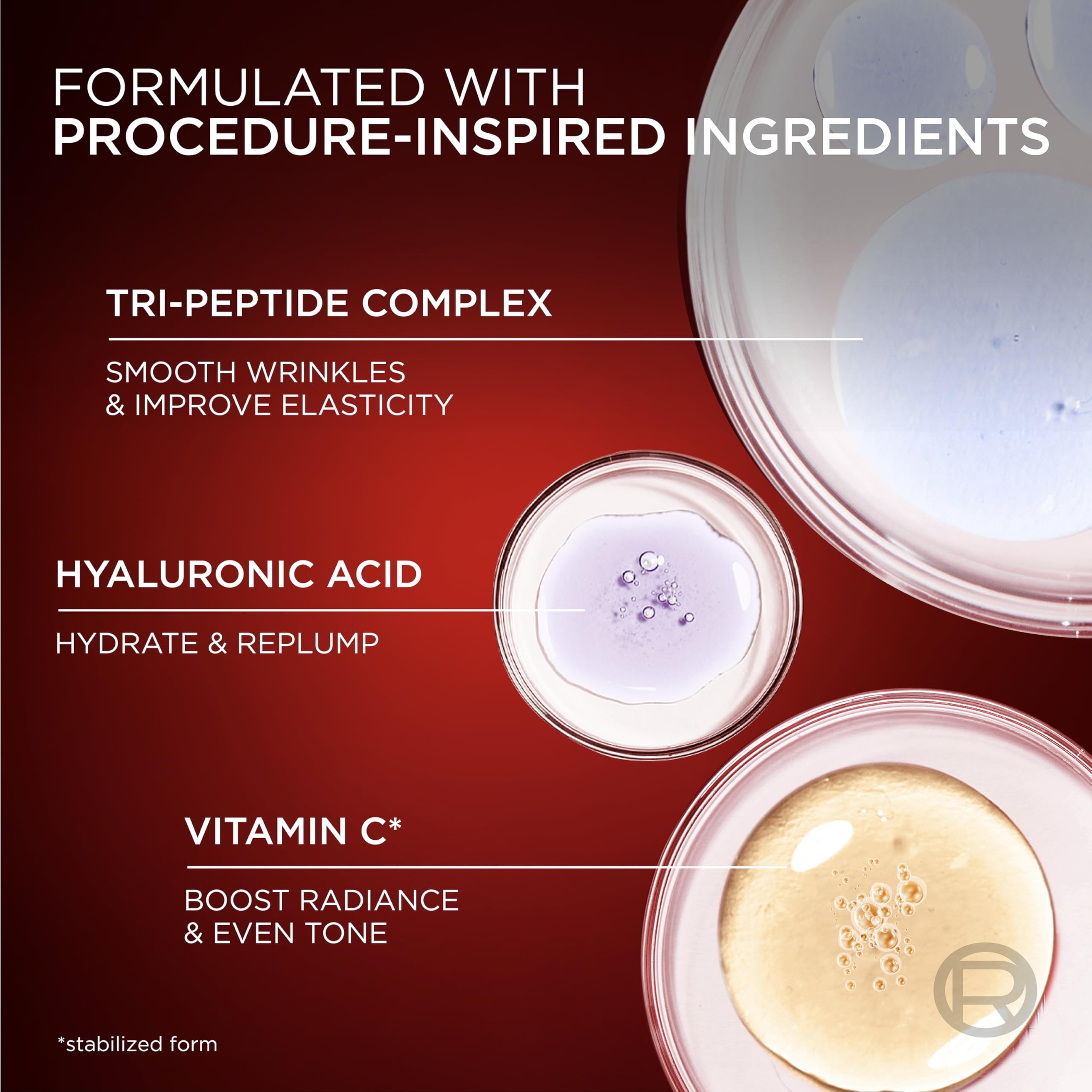L'Oreal Paris Revitalift Triple Power Age-Defying Face Serum, Anti Aging Serum with 3 in 1 Benefits, Reduces Wrinkles