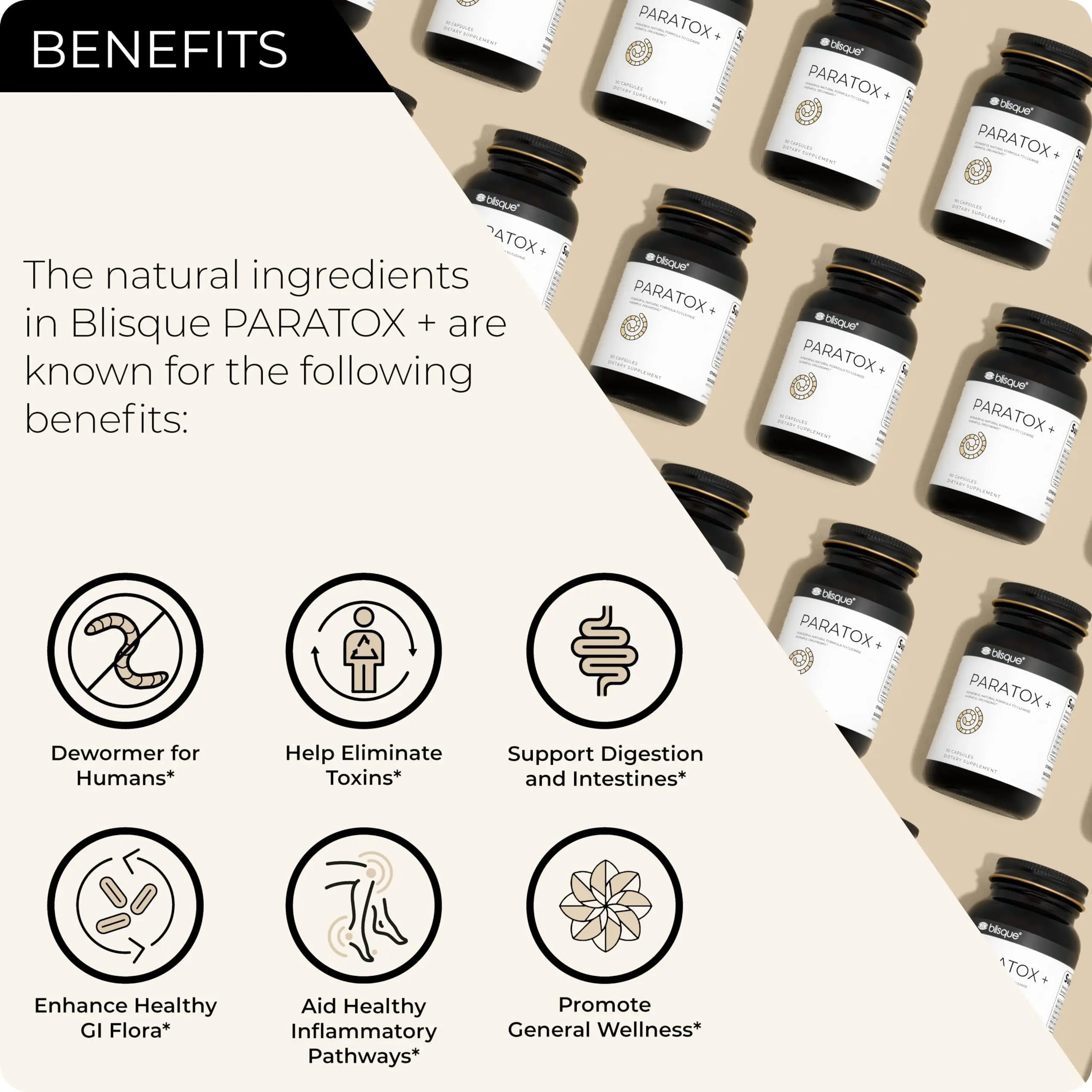 Blisque – Natural para Cleanse Support Supplement to Eliminate Harmful Organisms Blisque Au supplements