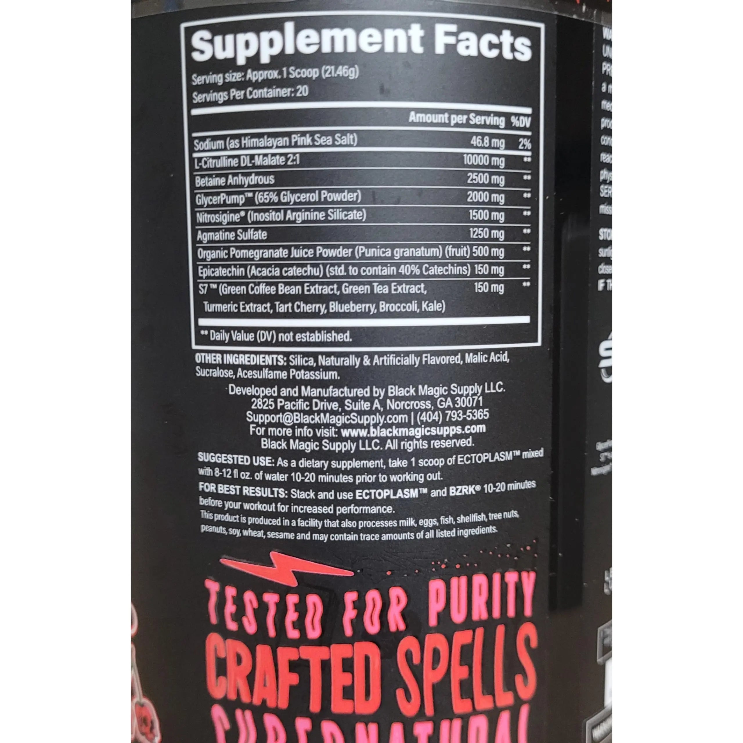 Black Magic Supply Ecto Plasm Voodoo - Rabid Berry- Non-Stimulant Pump Igniter Black Magic Supply Au supplements