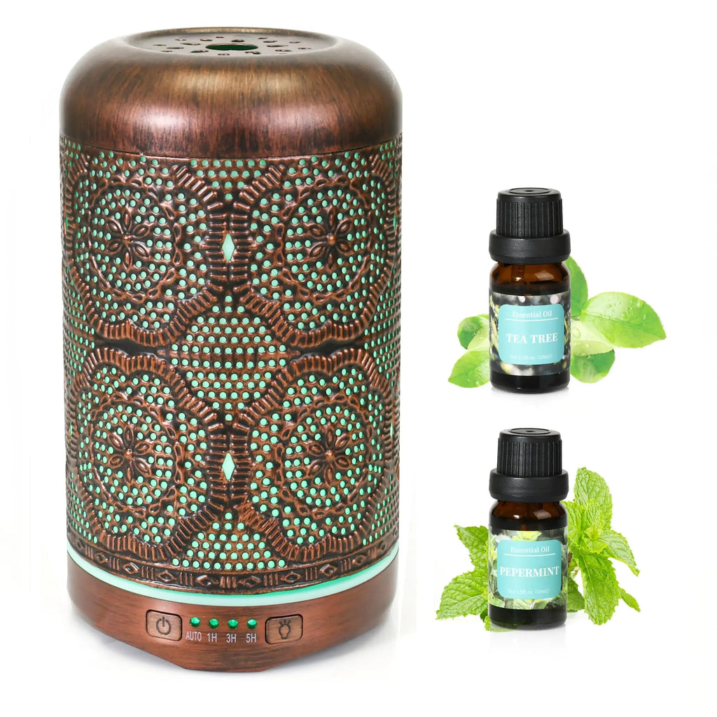 Essential Oil Diffuser, Upgraded Metal Diffusers with Lavender Lemon Essential Oils, 250ml BAIESHIJI Au supplements