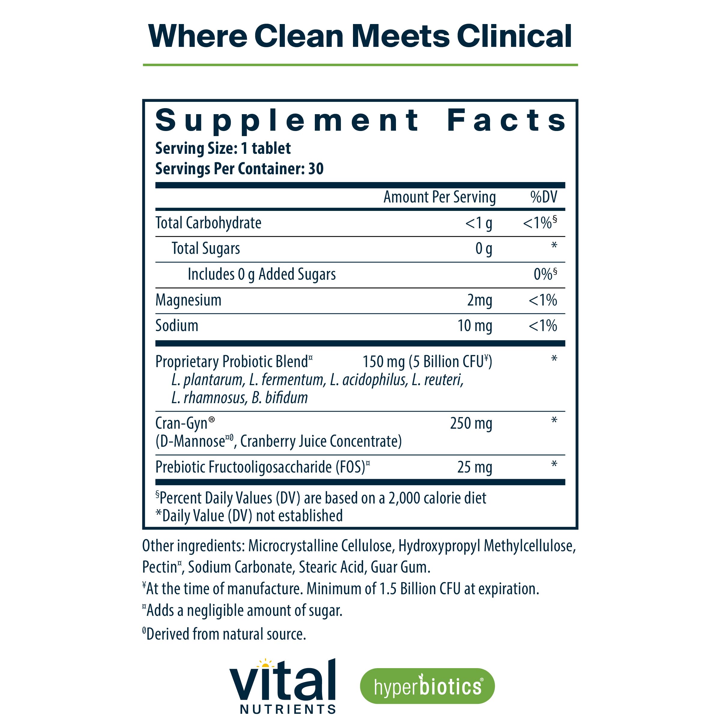 Hyperbiotics Vital Nutrients Pro Women Probiotics for Women | Vaginal Probiotics for PH Balance | Oral Probiotic for Vaginal Health and Urinary Tract Health | 6 Targeted Strains | 30 Vegan Tablets