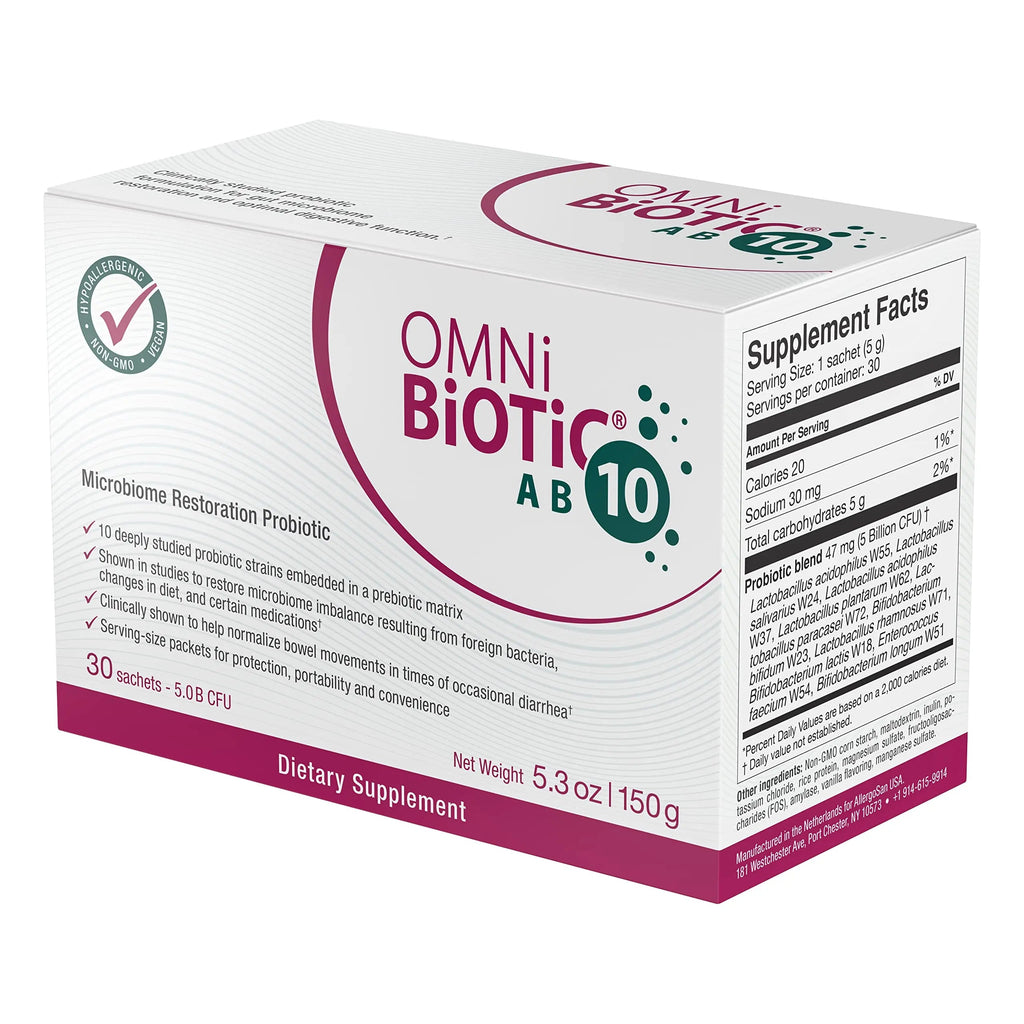 OMNi BiOTiC AB 10 - Clinically Tested Restorative Probiotic - Supports & Restores Gut Flora & Digestion OMNi BiOTiC Au supplements