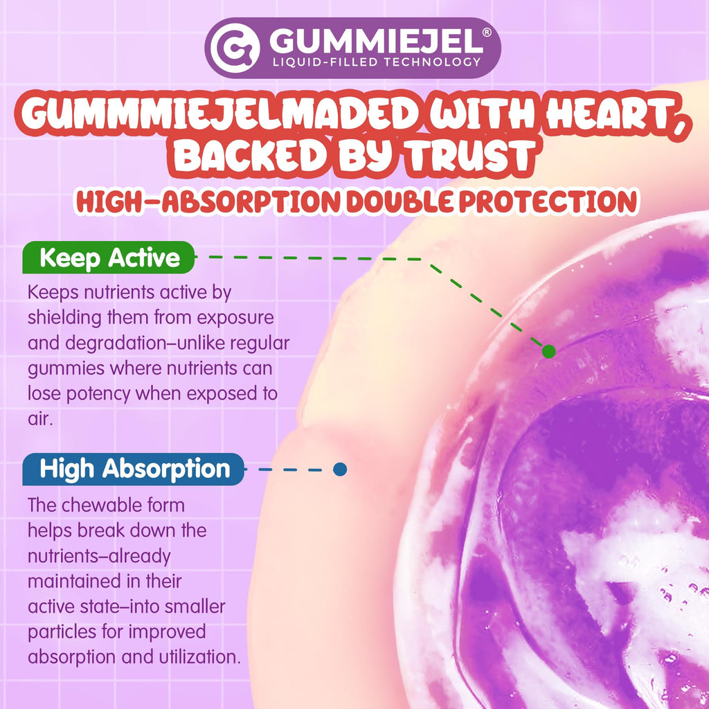 Kids Focus Gummies - Brain Supplements with Vegan Omega 3 DHA, Phosphatidylserine, L-Theanine, L-Tyrosine, Methylated B6 & B12 for Kids & Teen Support Attention, Memory, Nootropic, Sugar Free 60cts NEVISS Au supplements