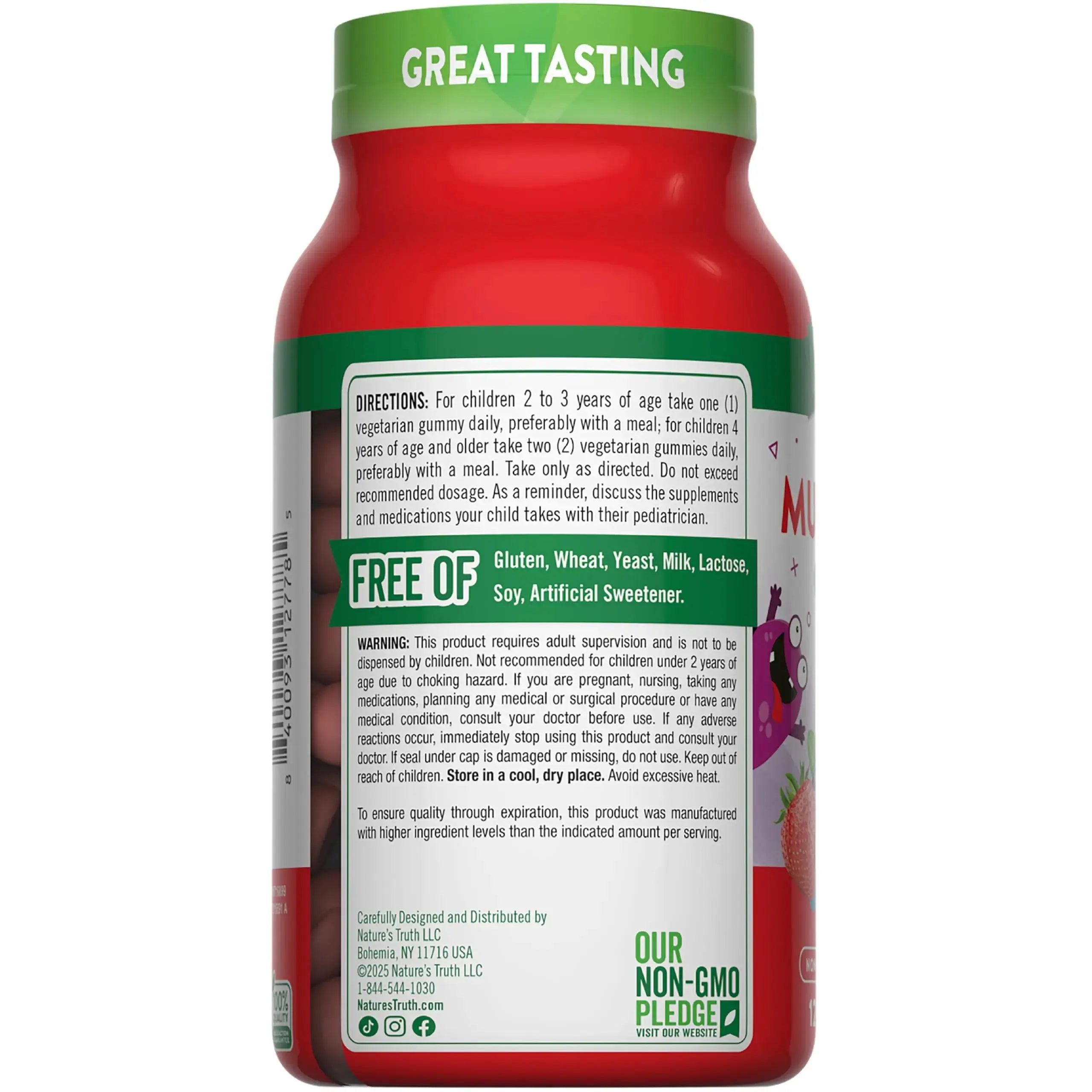 Nature's Truth Kids Multivitamin Gummies with Probiotics | 120 Count | Berry Punch Flavor | Vegetarian, Non-GMO & Gluten Free Supplement Nature's Truth Au supplements