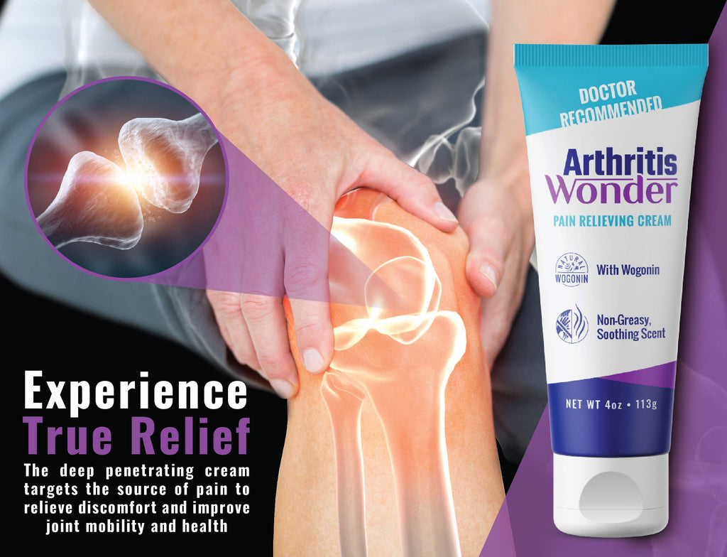 Arthritis Wonder Pain Relief Cream, 4 oz – Arthritis Pain Relief Cream for Hand, Knee, Foot and Wrist Joints – Fast-Acting, Deep Penetrating, Non-Greasy Formula with Natural Wogonin Arthritis Wonder Au supplements