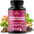 HerbaMe Cortisol Manager Supplement and Balance Mood with Ashwagandha & L-Tyrosine, 120 Capsules, Helps Maintain Healthy Energy Levels and Stress Relief, Fatigue Reducer Pills HerbaMe Au supplements
