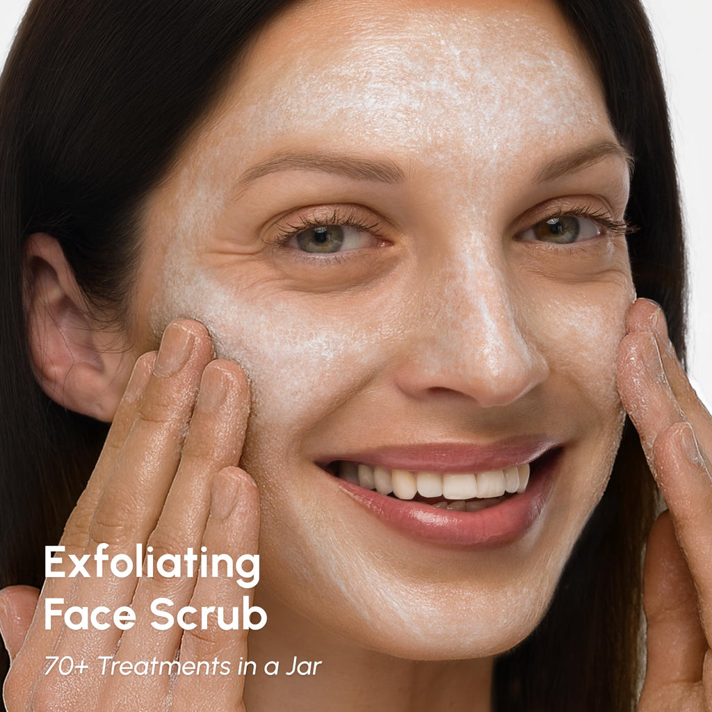 MAREE Face Exfoliator – Microdermabrasion Facial Scrub & Exfoliating Face Wash for Women – Collagen & Glycolic Acid – Gentle Scrub and Exfoliant