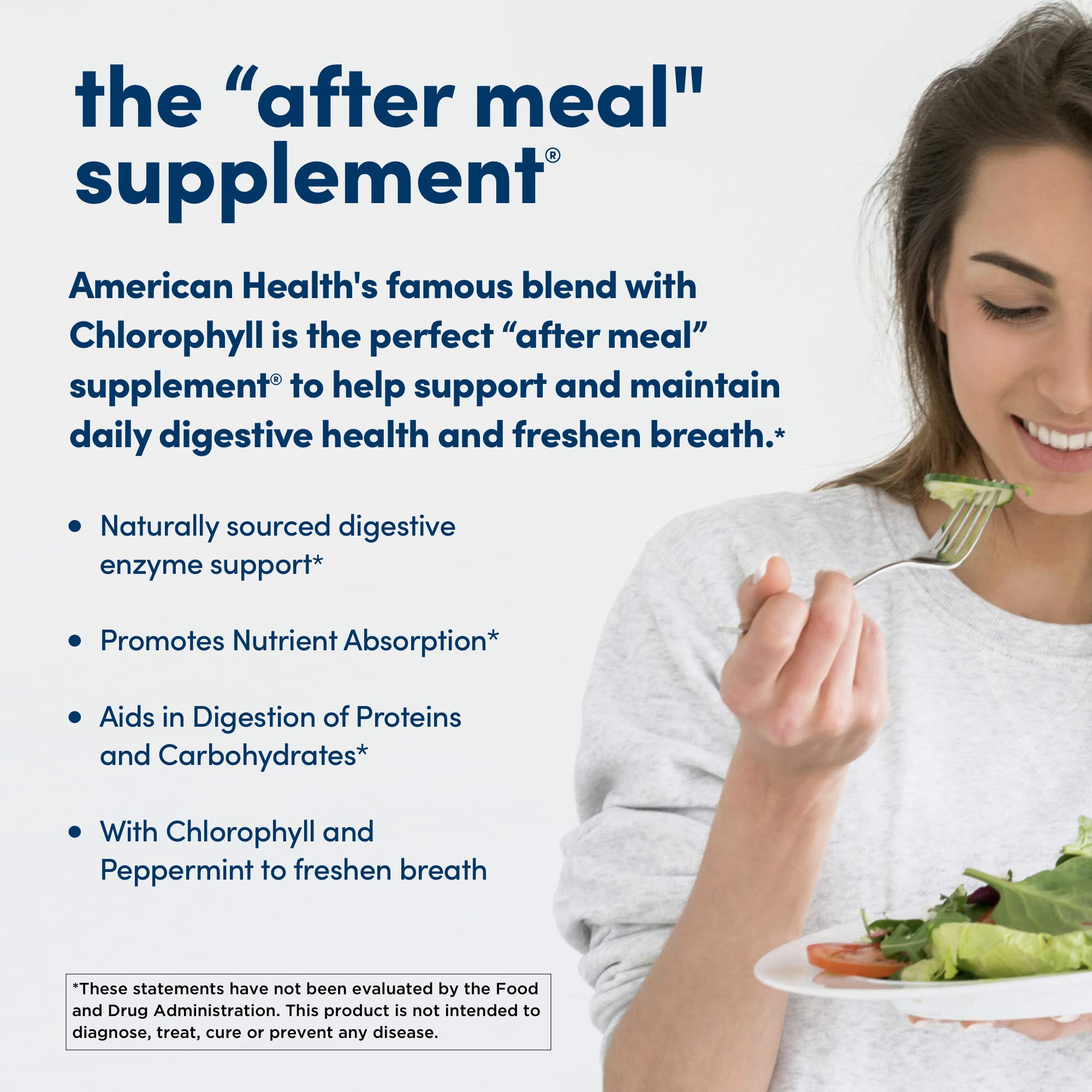American Health Chewable Papaya Enzyme with Chlorophyll 600 Chwbls