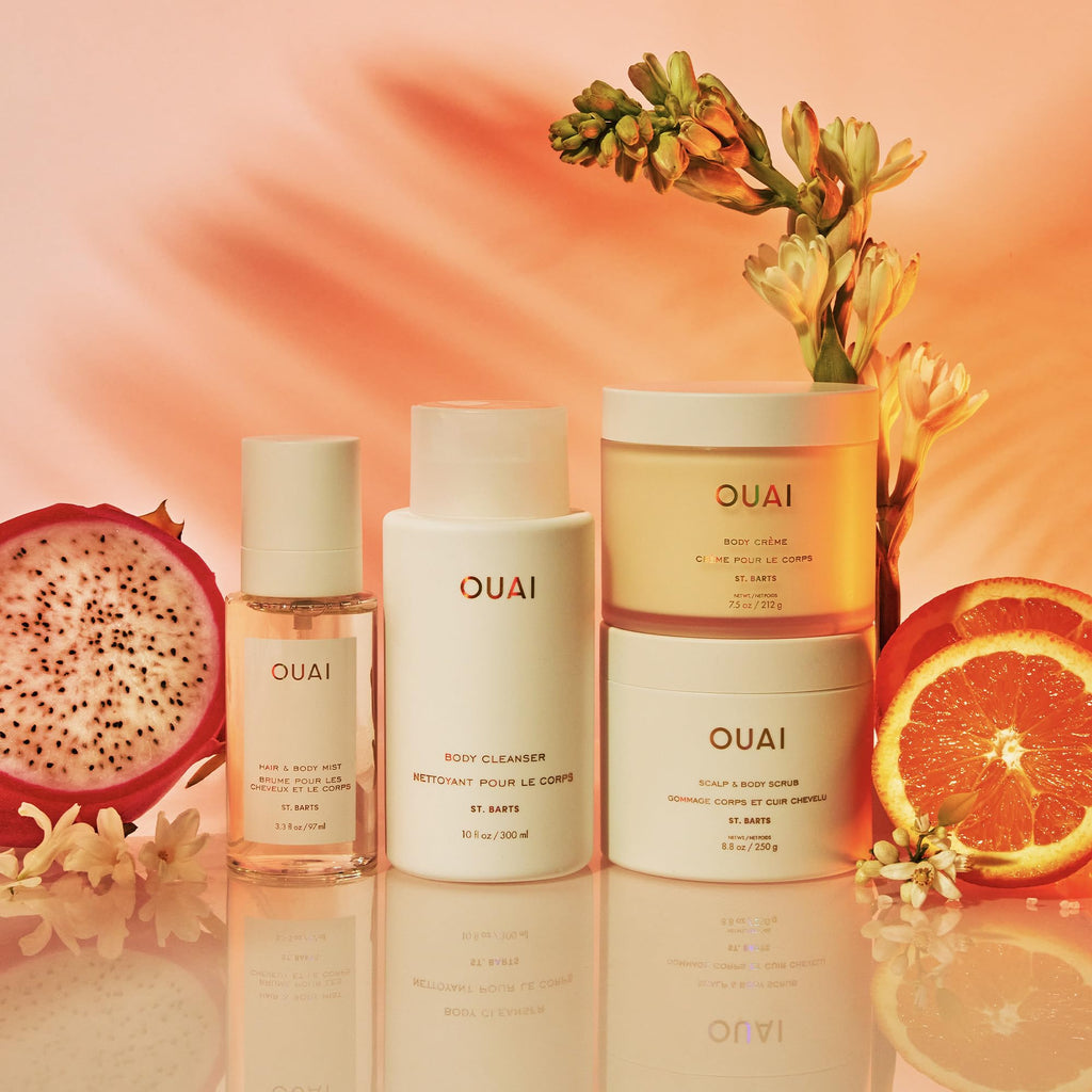 OUAI St. Barts Hair and Body Mist - Tropical-Scented Hair Perfume and Body Spray - Notes of Dragonfruit, Orange Blossom, Tuberose & Musk (8 Fl Oz) OUAI Au supplements