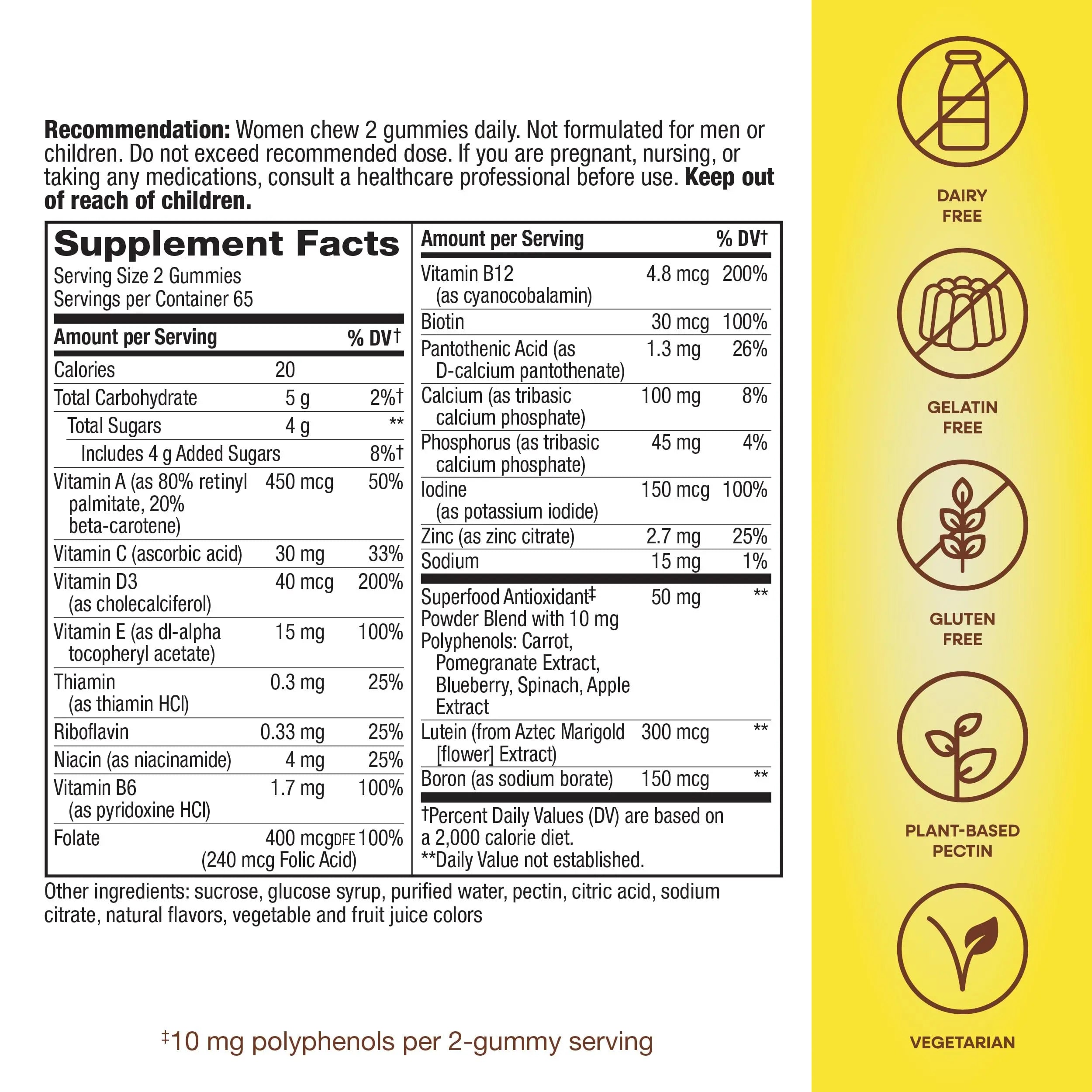 Nature's Way Alive! Women's 50+ Daily Gummy Multivitamins, Women's Supplements, Supports Healthy Heart, Brain & Bones Nature's Way Au supplements