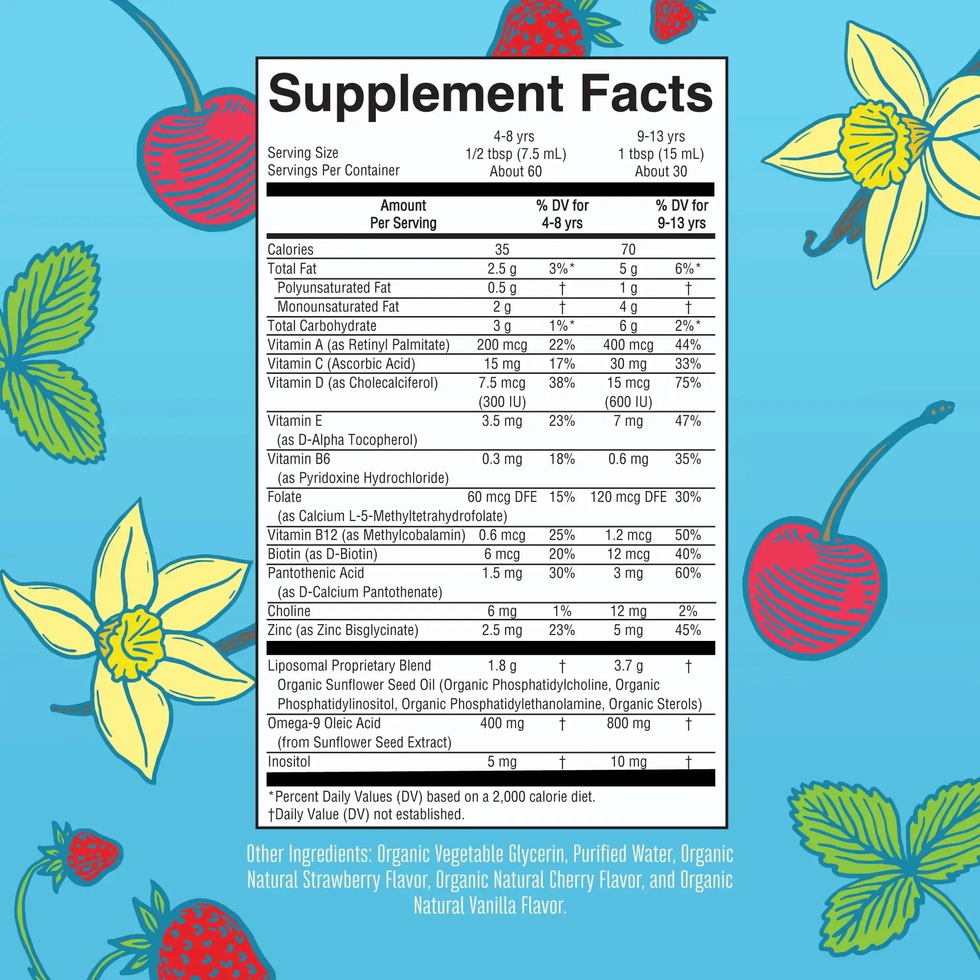 MaryRuth Organics Kids Multivitamin Liposomal (Strawberry Cherry & Vanilla) & Vitamin D3 Liposomal (Mixed Berry) Clean Label Project Verified MARYRUTH'S Au supplements