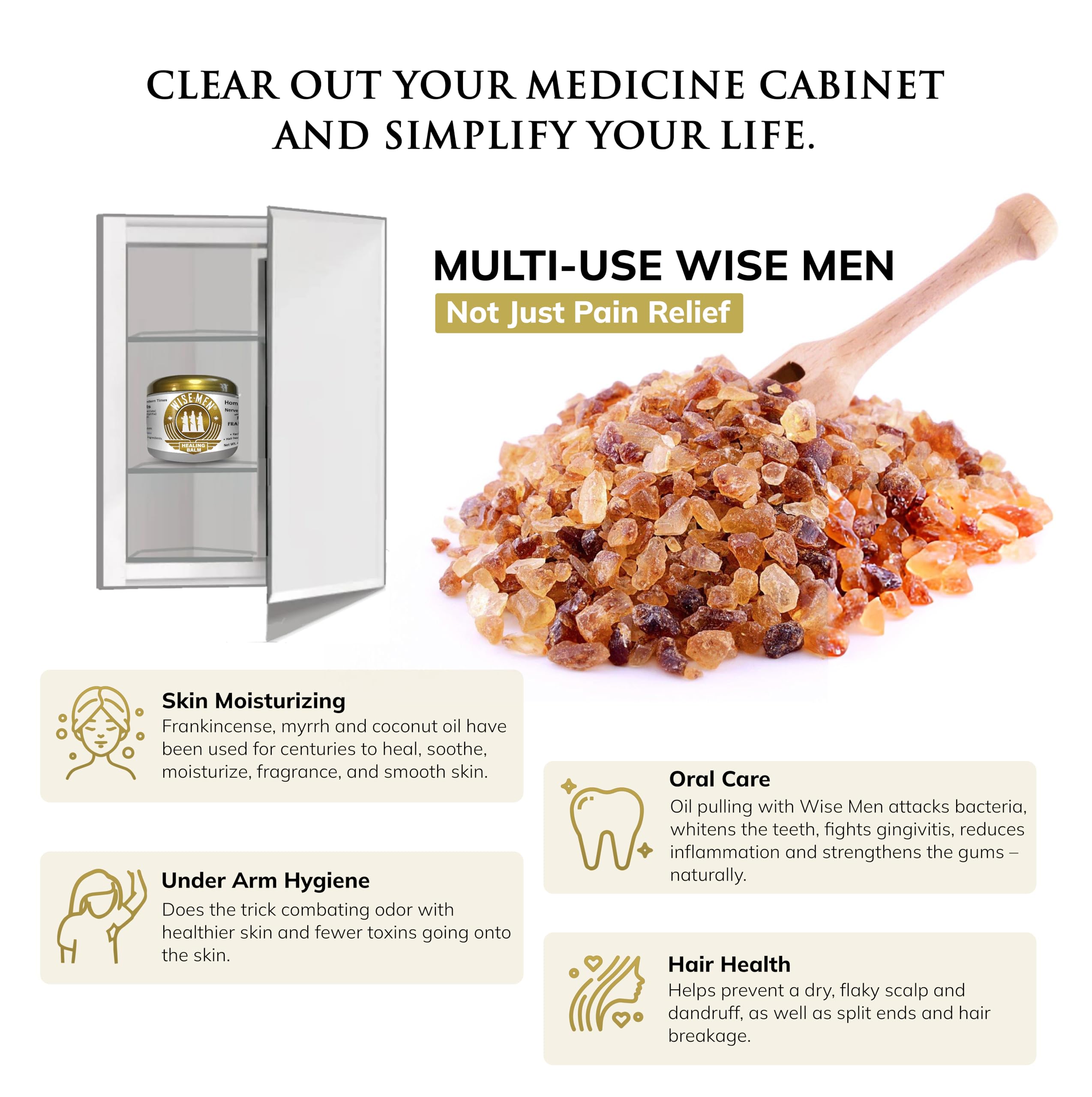 Wise Men Healing Balm with Myrrh and Frankincense Essential Oils for Soothing Nerve Relief Massage Wise Men Au supplements