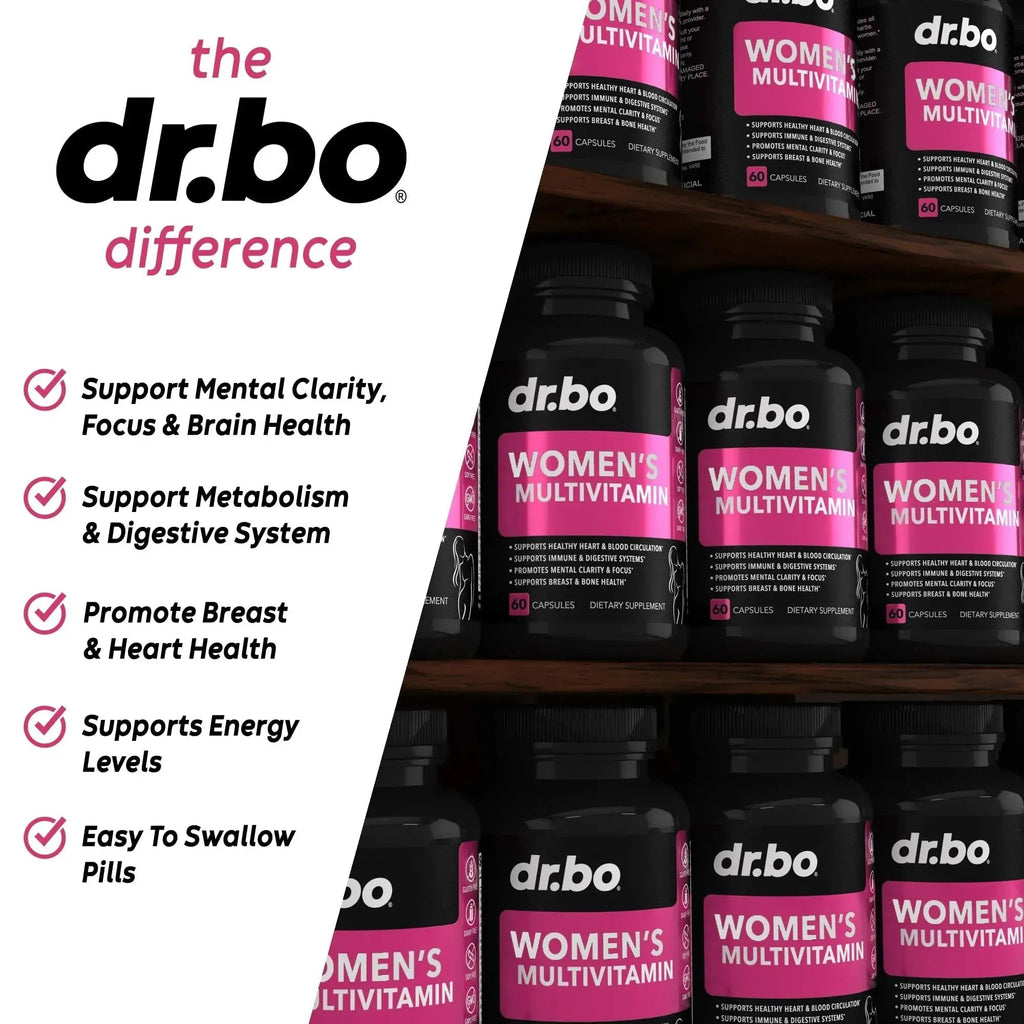 Womens Multivitamin - Natural Daily Multi Vitamins for Women - Womans Energy Vitamin DR. BO Au supplements