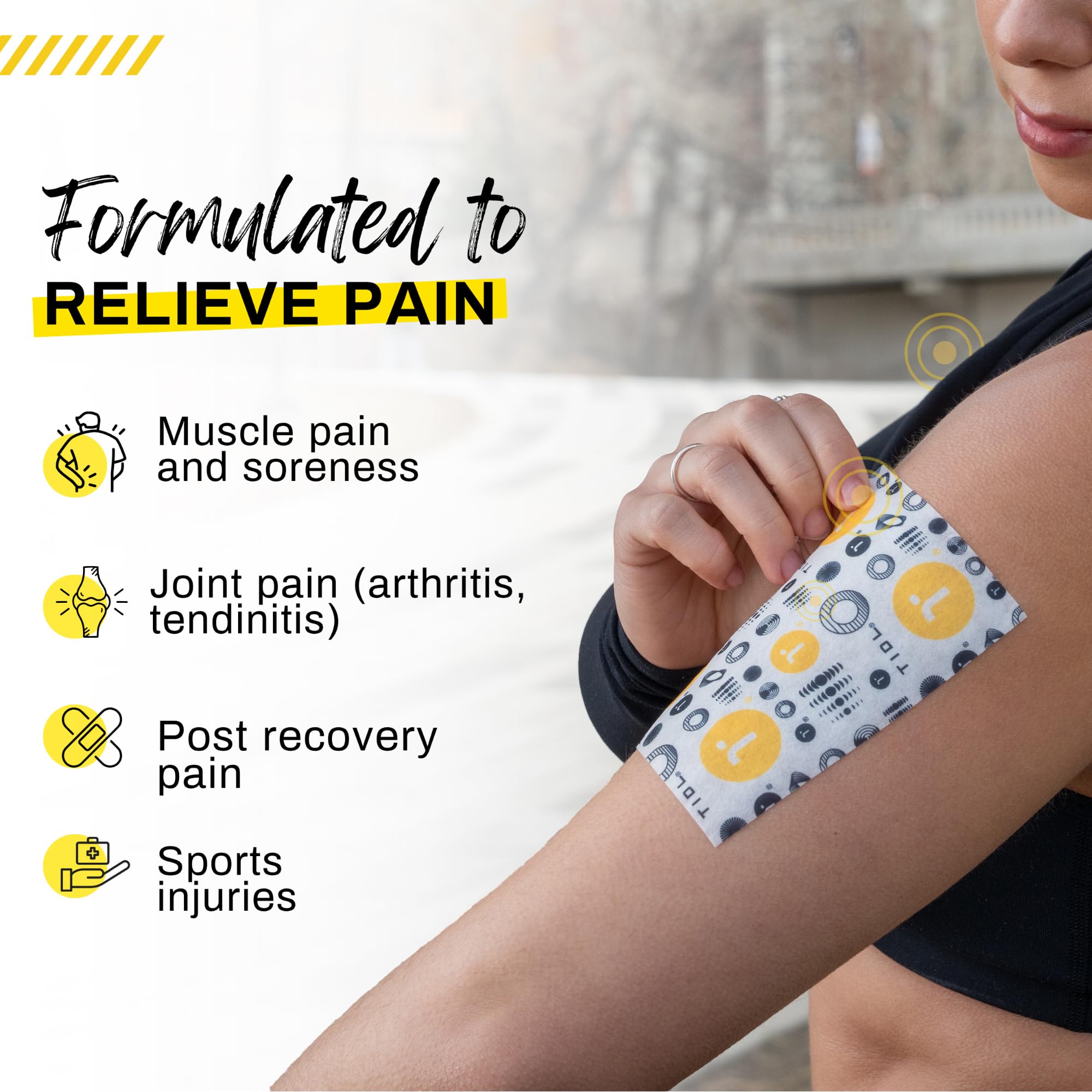 TIDL Recovery Patches, 20 Count, Maximum Strength for Targeted Back Pain, Joint & Muscle Pain Relief, Immediate Numbing & Soothing, Non-Stick Adhesive for Easy Application & Removal TIDL Au supplements