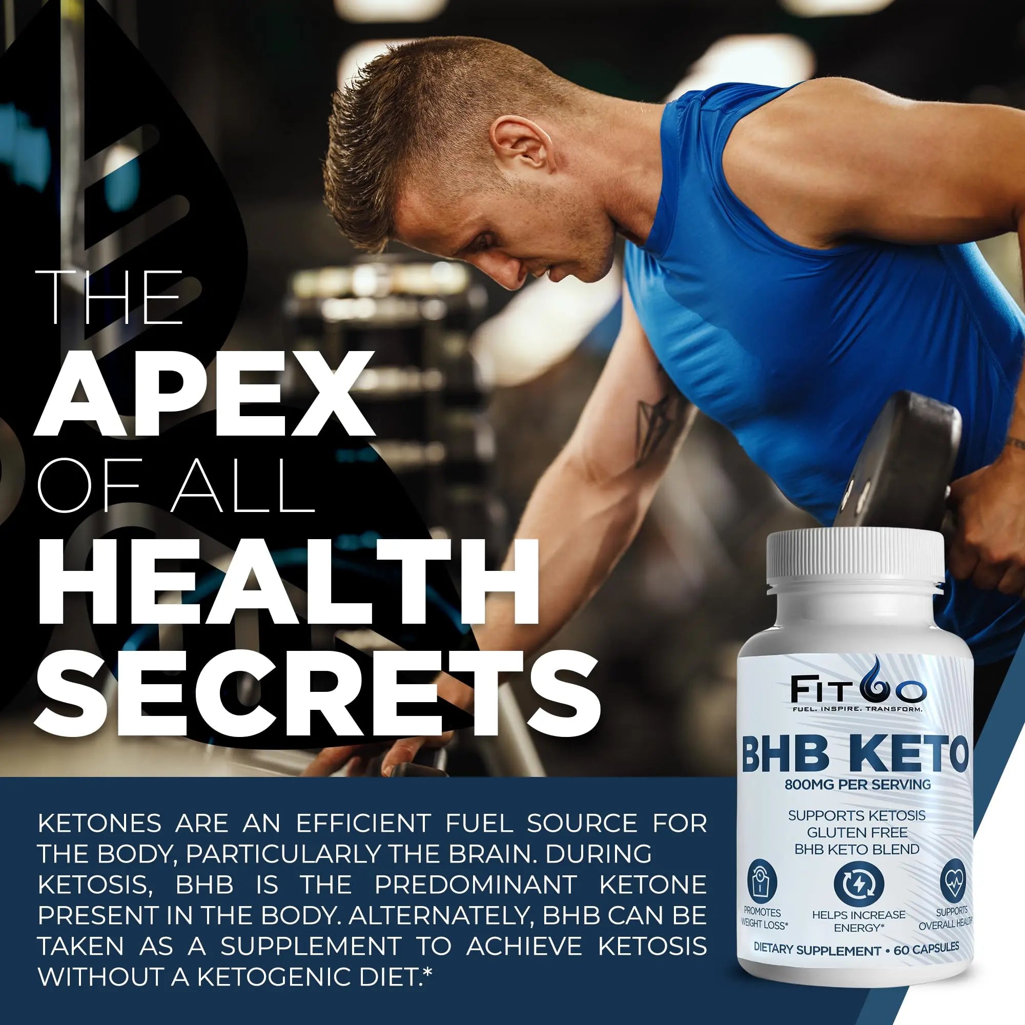FIT60 Keto Diet Pills for Men & Women - Boost Energy and Mental Clarity for Enhanced Focus FIT60 Au supplements