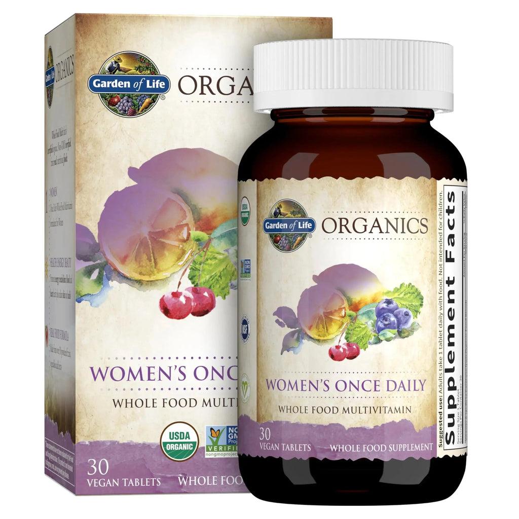 Garden of Life Organics Vitamins for Women 40+ - 60 Tablets and Once Daily Multi - 30 Tablets Garden of Life Au supplements