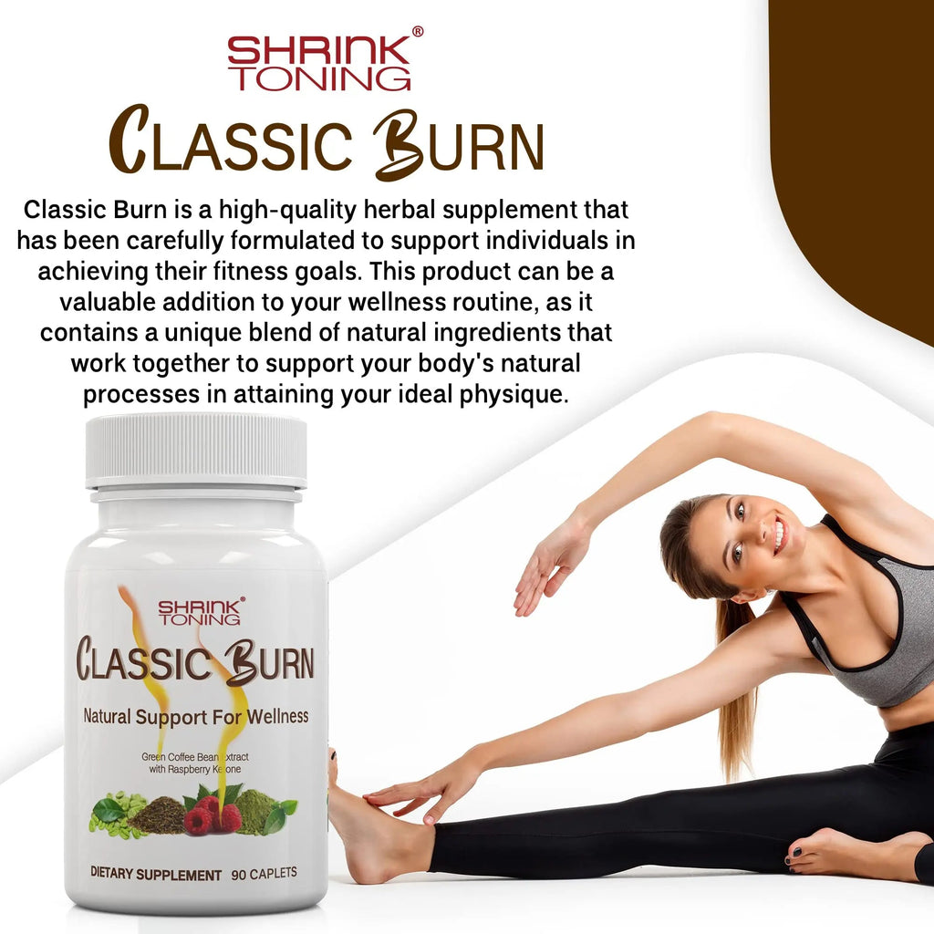 shrink Classic Burn - Pure Green Coffee Bean Extract and Raspberry Ketones with 45% shrink Au supplements