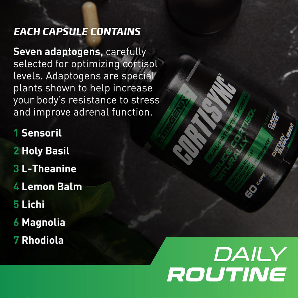 PrimeGENIX CortiSync | Reduce Cortisol | Increase Energy | Improve Focus | Organic PrimeGENIX Au supplements