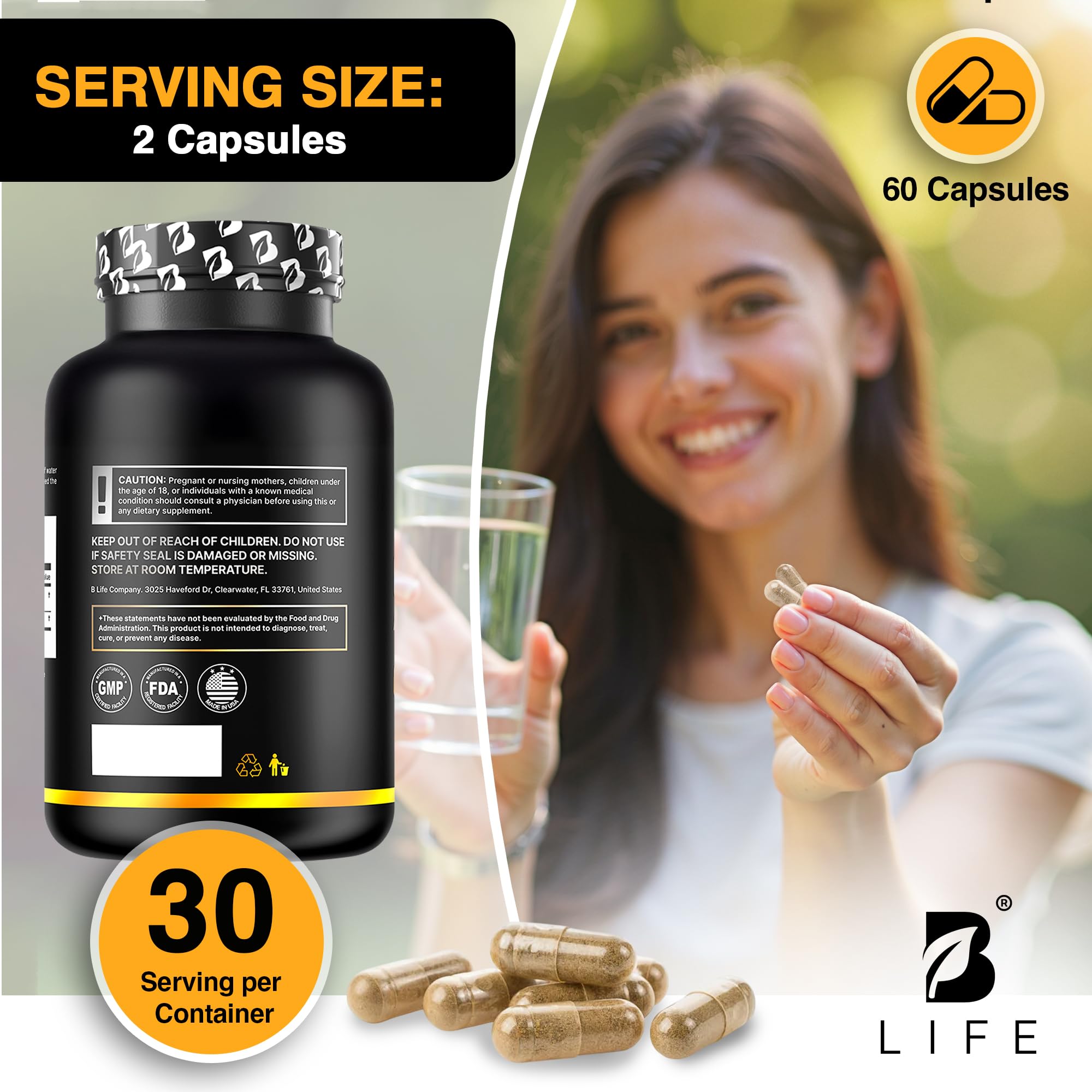 Organic Ashwagandha KSM-66 1000 mg Supplement | Adaptogen for Cortisol Support & Stress Relief | Mood, Calm & Sleep Aid for Men & Women | Ashwagandha ritual vitamins for women | 60 Vegan Caps B Life Company Au supplements