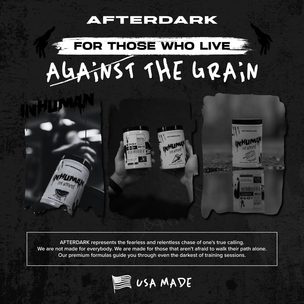 AFTERDARK INHUMAN Pre-Workout Powder, Enhanced Mind-Muscle Connection AFTERDARK Au supplements