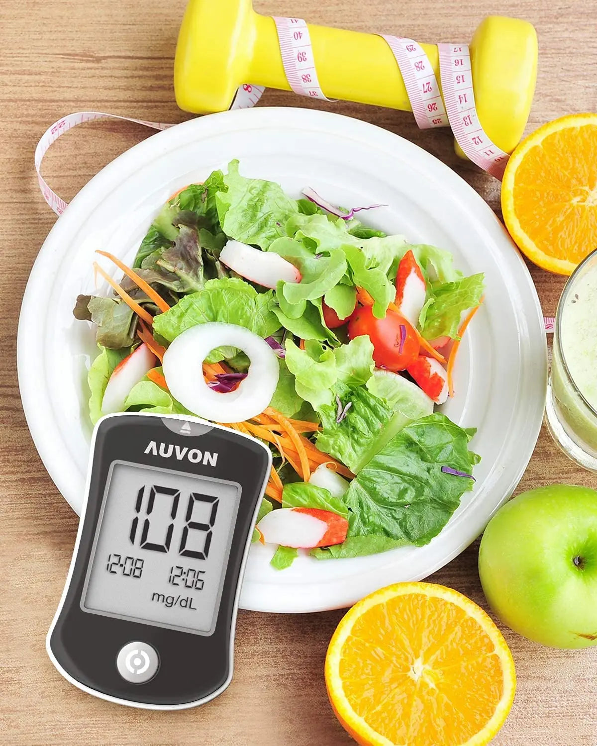 AUVON Blood Glucose Monitor Kit, High Accuracy Blood Sugar Test Kit AUVON Au supplements
