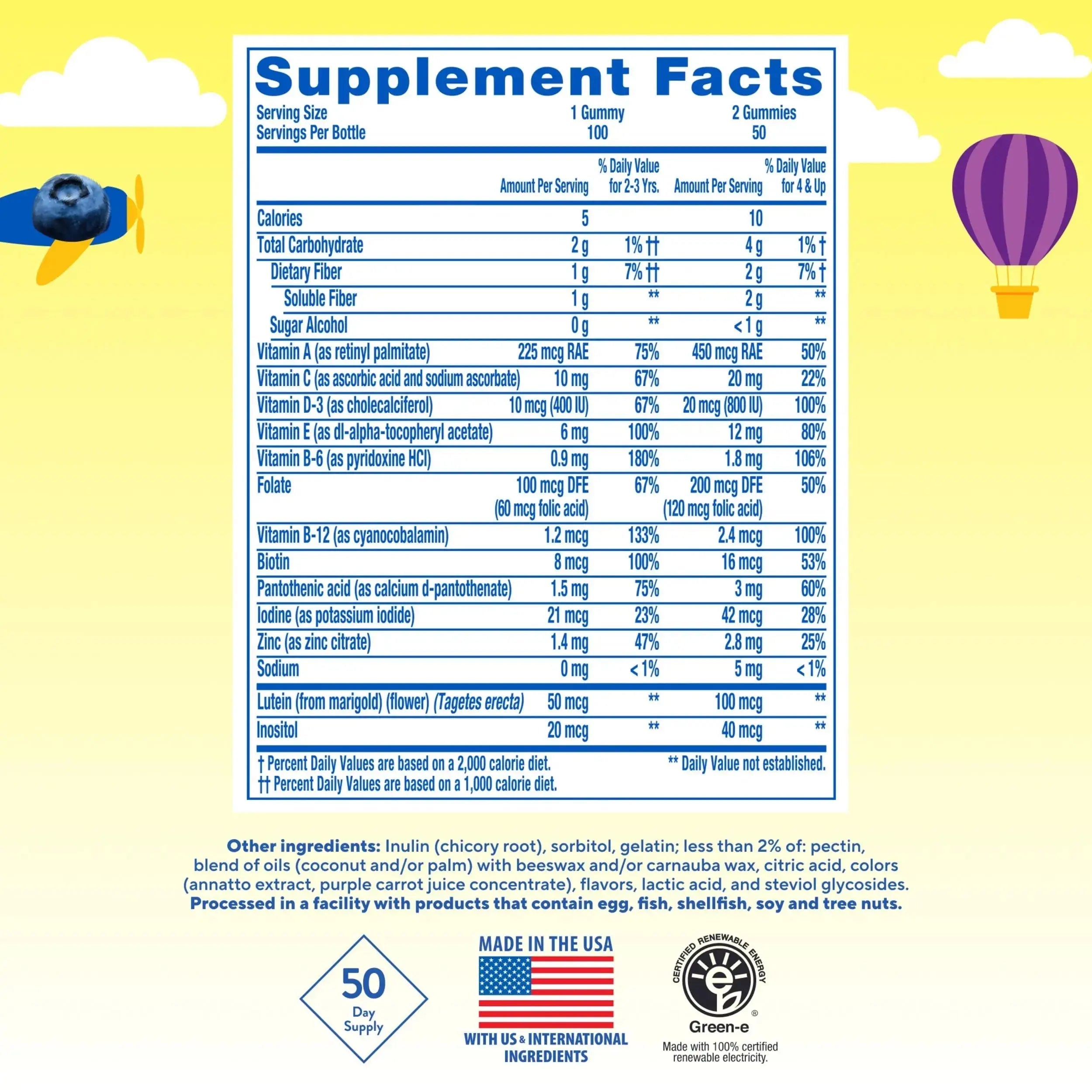 L’il Critters Gummy Vites No Sugar Added Daily Gummy Multivitamin for Ages 2+ Toddlers & Kids, Vitamin C, D3 for Immune Lil Critters Au supplements