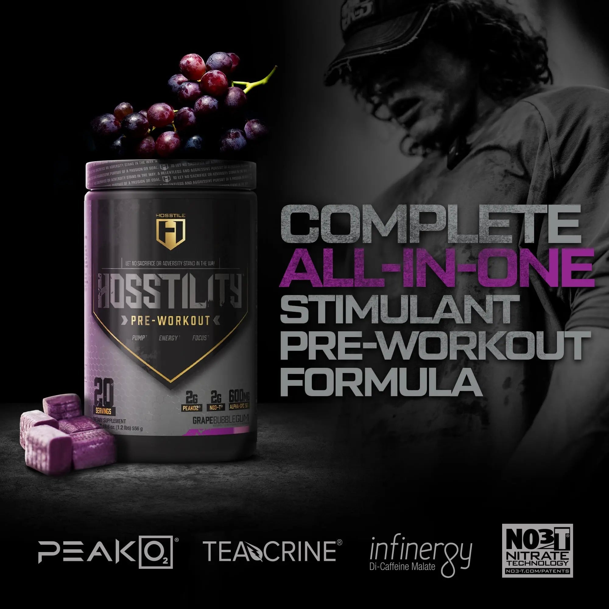 HOSSTILE Hosstility Pre Workout, All-in-One Pre Workout Powder for Men and Women HOSSTILE Au supplements