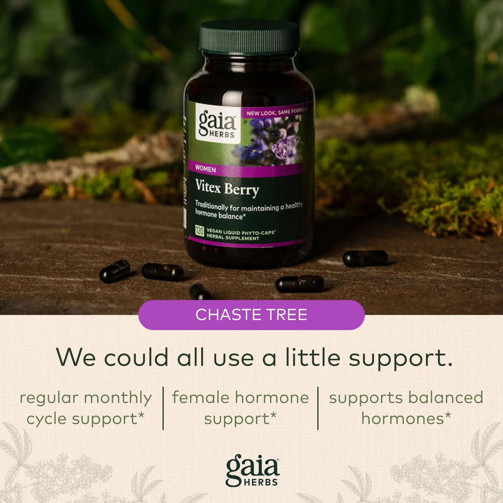 Gaia Herbs Vitex Berry (Chaste Tree) - Supports Hormone Balance & Fertility Gaia Herbs Au supplements