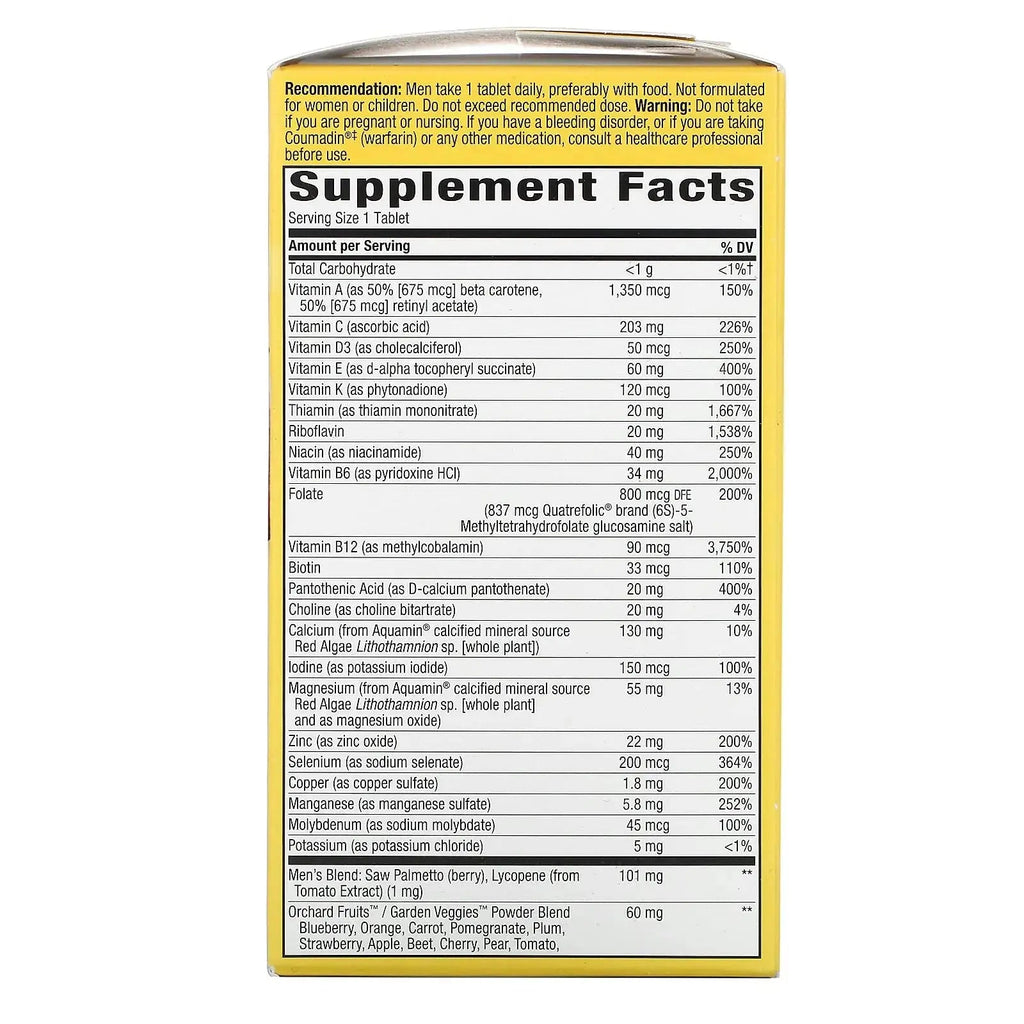 Alive! Once Daily Men's 50+ Ultra - 60 Tablets by Nature's Way Nature's Way Au supplements