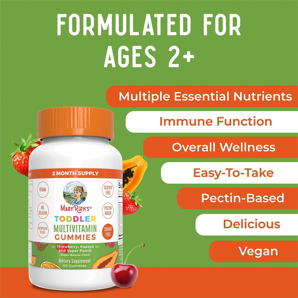 MaryRuth Organics Sugar Free Vitamin Gummies for Kids Age 2 | 2 Month Supply Multivitamin with Vitamin C, D3, Zinc | 1 Gummy Per Day | Toddler Vitamins MaryRuth Organics Au supplements