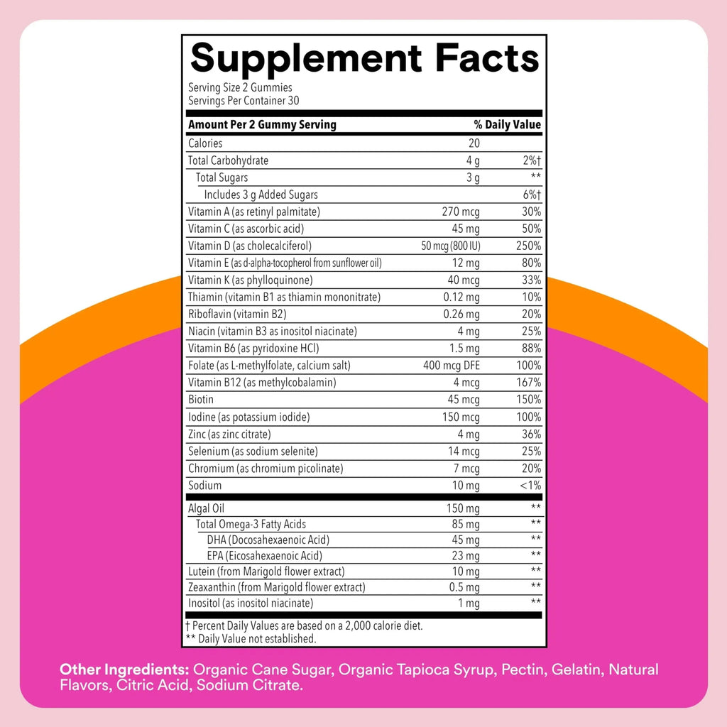 SmartyPants Mother & Daughter Daily Nutrition Bundle: Women’s + Teen Girl Multivitamin Gummies with Omega-3, Biotin, Vitamins D3, B12, A SmartyPants Au supplements