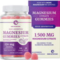 Magnesium Citrate Gummies | Extra Strength for Calm, Relaxation & Digestion | High Absorption Magnesium Gummies for Adults | Vegan, Non-GMO