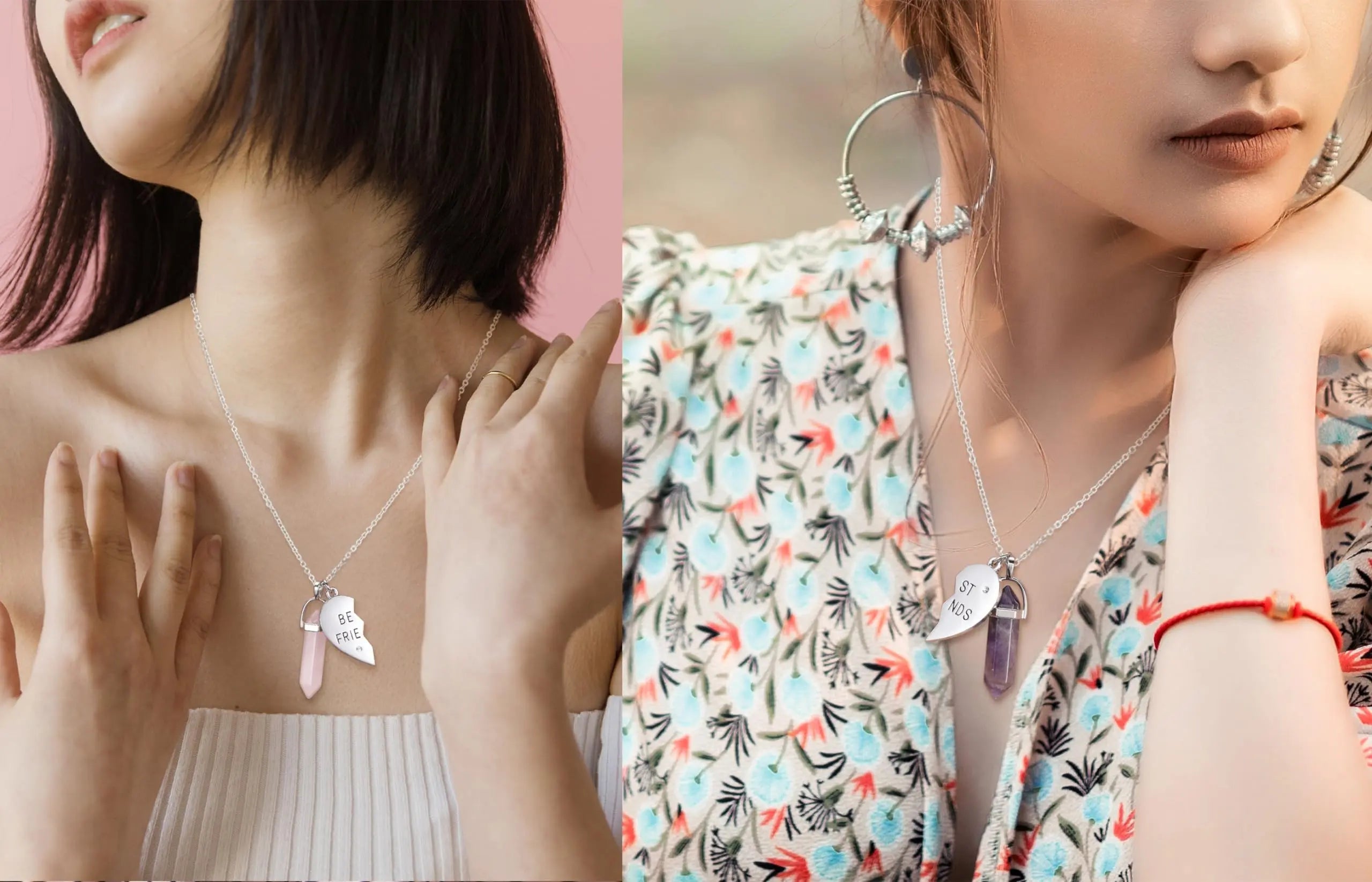 PESOENTH Best Friend Necklace for 2 Girls Gifts- BFF Friendship Necklaces Women Matching PESOENTH Au supplements