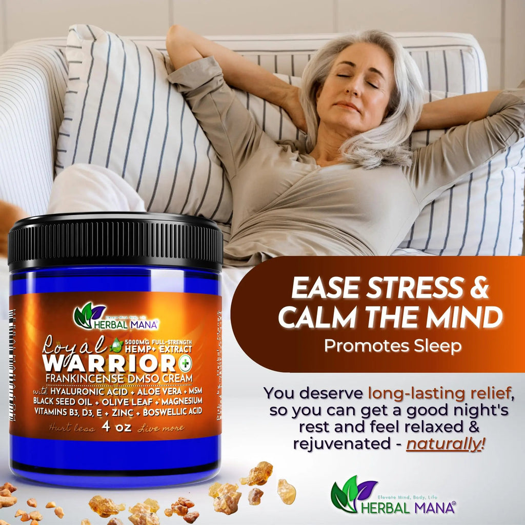 Herbal Mana Royal Warrior with 5000mg Hemp Lotion - 99.9% Pure DMSO Cream Herbal Mana Au supplements