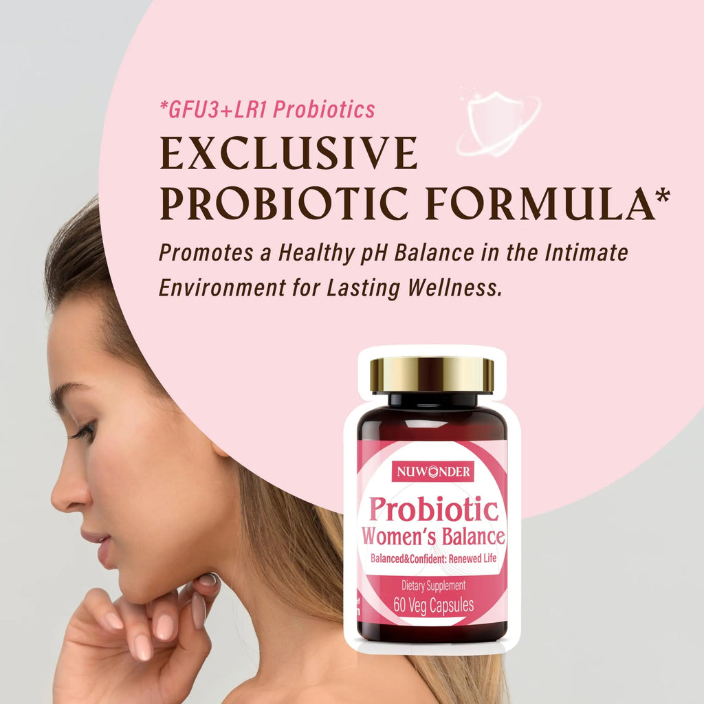 NUWONDER Women's probiotic - Natural Vaginal Support Supplement, Balanced & Confident NUWONDER Au supplements