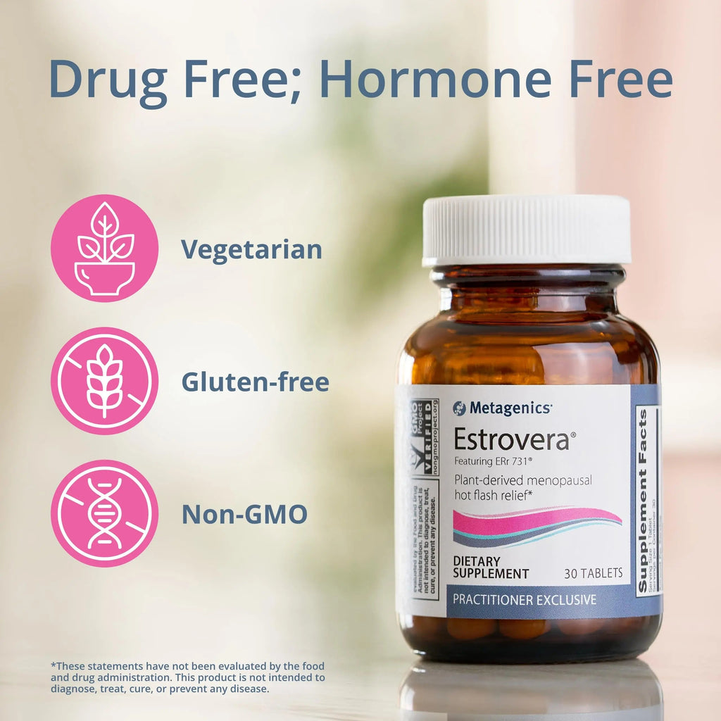 Metagenics Estrovera - Plant Derived Menopause Hot Flash Relief, Formulated Metagenics Au supplements