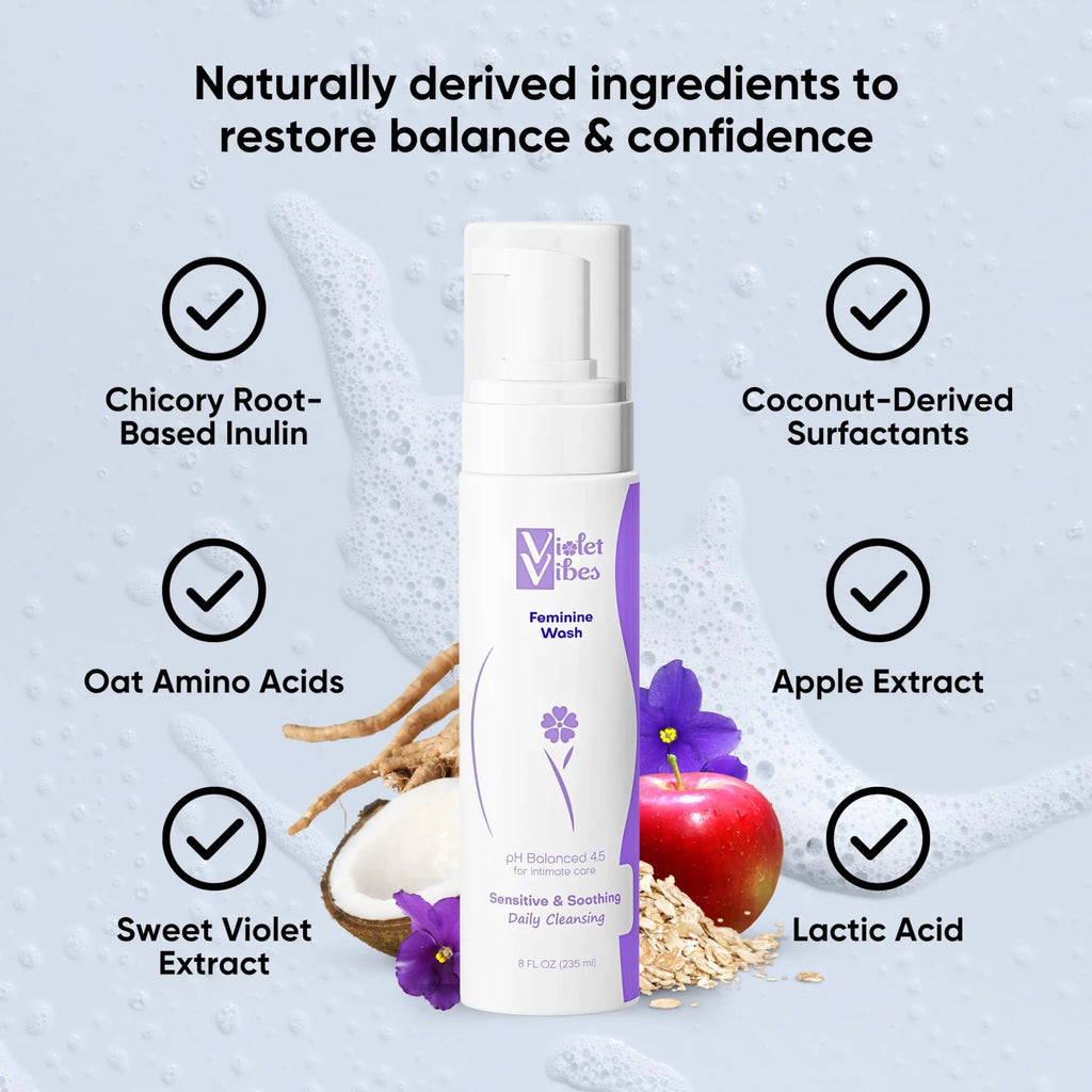 Violet Vibes Ultra-Gentle Feminine Wash | pH-Balancing, Nourishing, Odor-Control Violet Vibes Au supplements